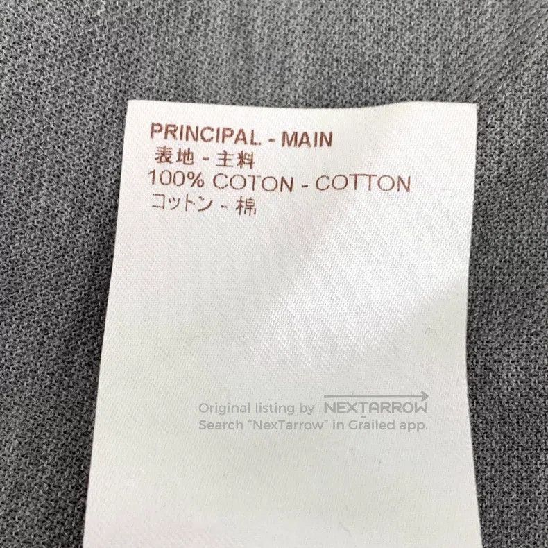 Louis Vuitton Louis Vuitton Grey logo embroidered cotton polo neck short Size US M / EU 48-50 / 2 - 8 Thumbnail