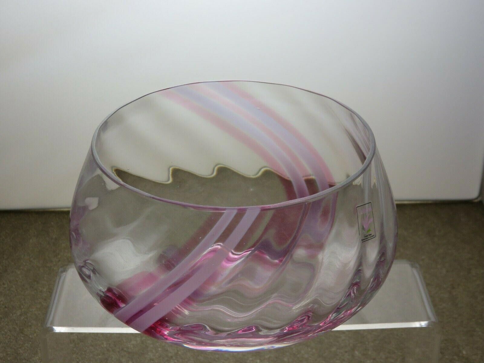 Other Caithness Crystal Pink And Clear Fruit and Salad Bowl 4 1/4" Size ONE SIZE - 4 Thumbnail