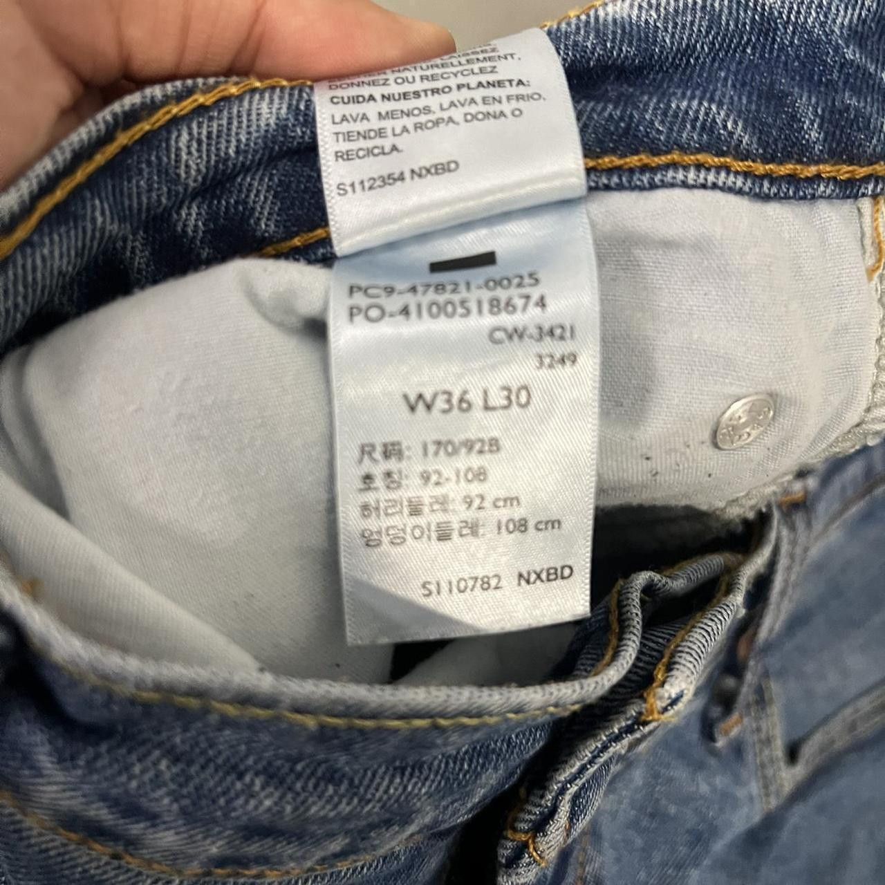 Vintage Vintage Y2K/2000s Baggy Grunge Dark wash Essential Denim Jeans! Size US 36 / EU 52 - 8 Thumbnail