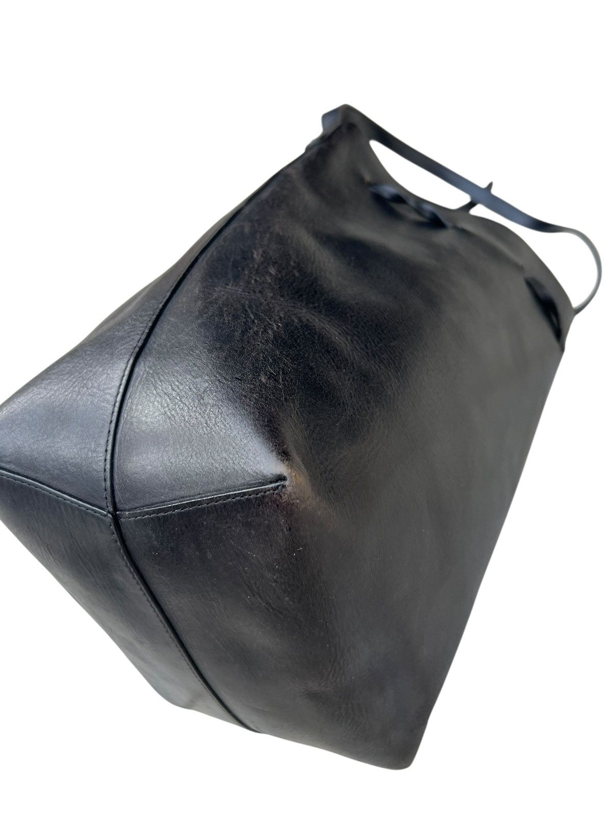 Mansur Gavriel Distressed Patina Black Leather Mansur Gavriel Sling Bag Size ONE SIZE - 15 Thumbnail