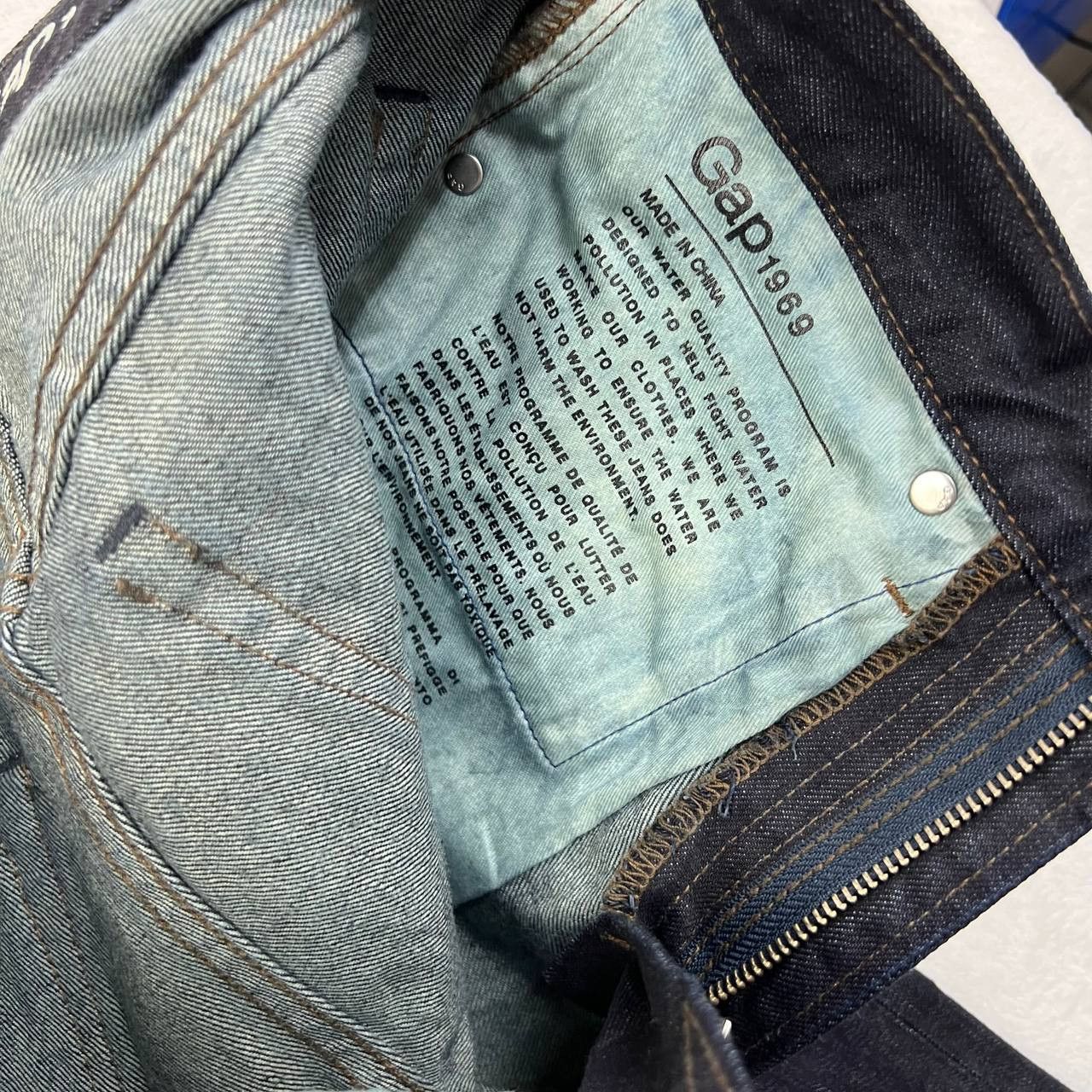 Gap Gap 1969 Jeans Men 28 x30 Black Denim Pants Slim Fit Size US 28 / EU 44 - 10 Thumbnail