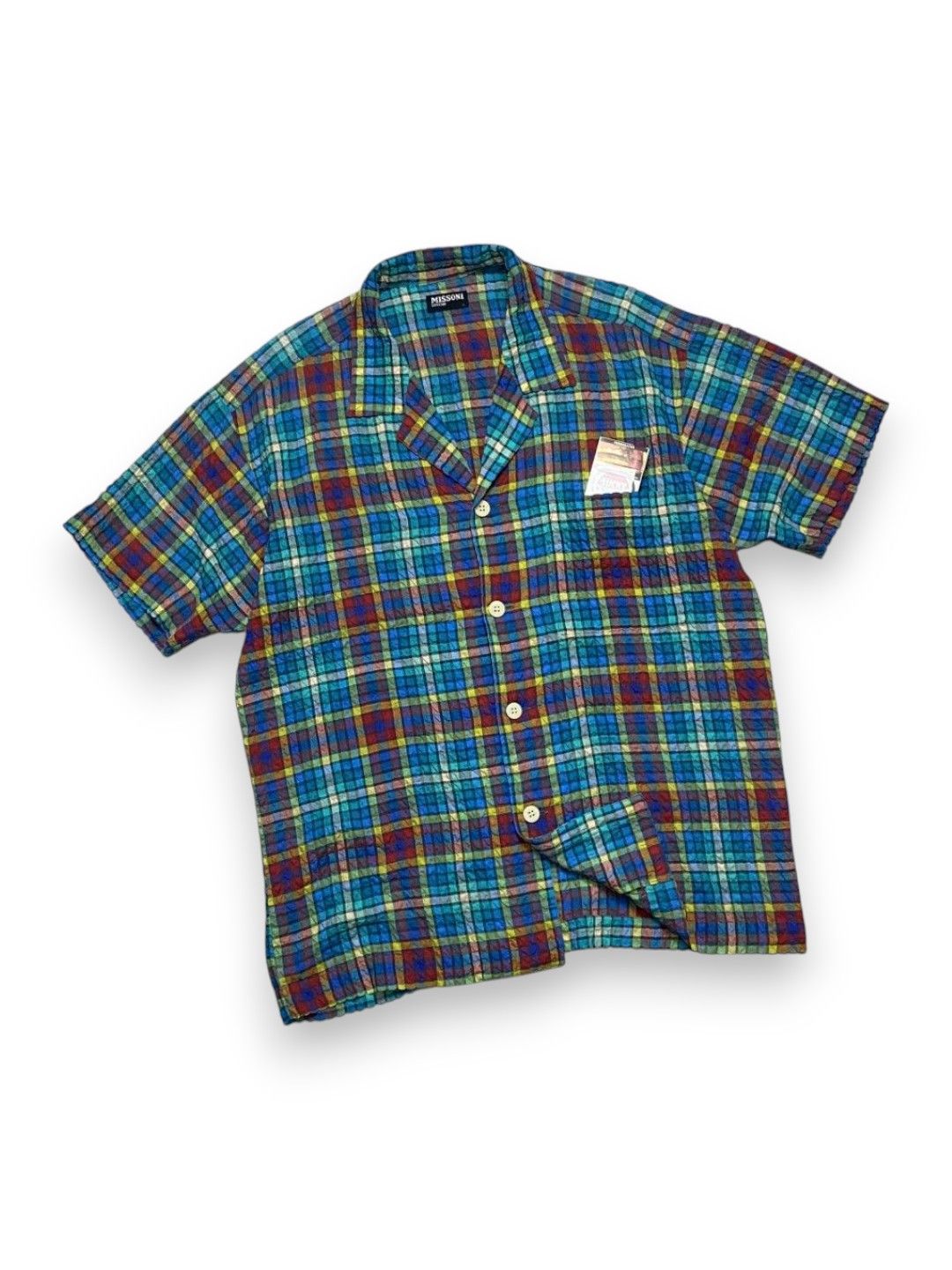 Missoni Vintage Missoni Plaid Shirt Size US L / EU 52-54 / 3 - 1 Thumbnail
