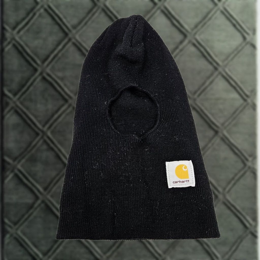 Carhartt Carhartt Balaclava Hat Knit One Size Black Mens Thermal Workwear Winter USA Size ONE SIZE - 1 Thumbnail