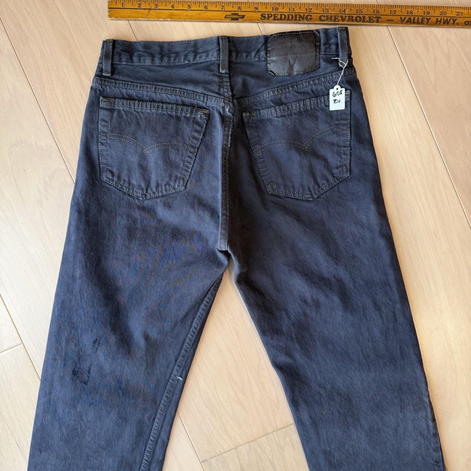 Levi's Vintage Levis 501 Jeans 30 Purple Straight Leg 90s Denim Size US 30 / EU 46 - 9 Thumbnail
