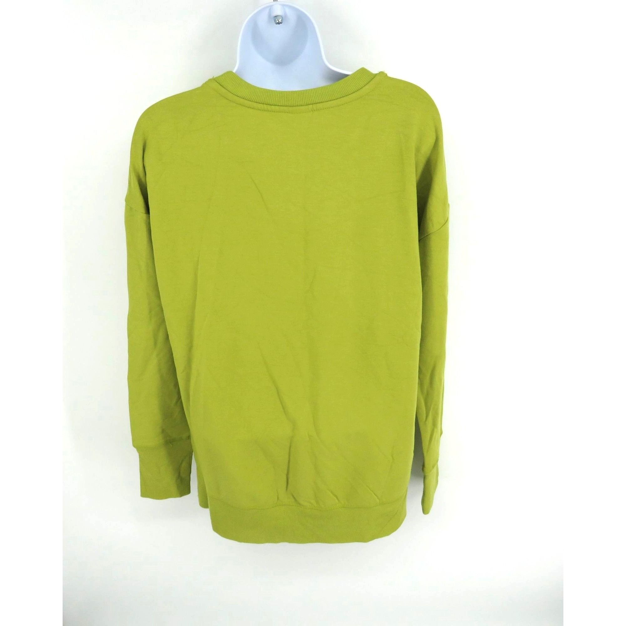 Other 90 Degree Women's Small Pear Green Sweatshirt NWT $89 Size S / US 4 / IT 40 - 4 Thumbnail