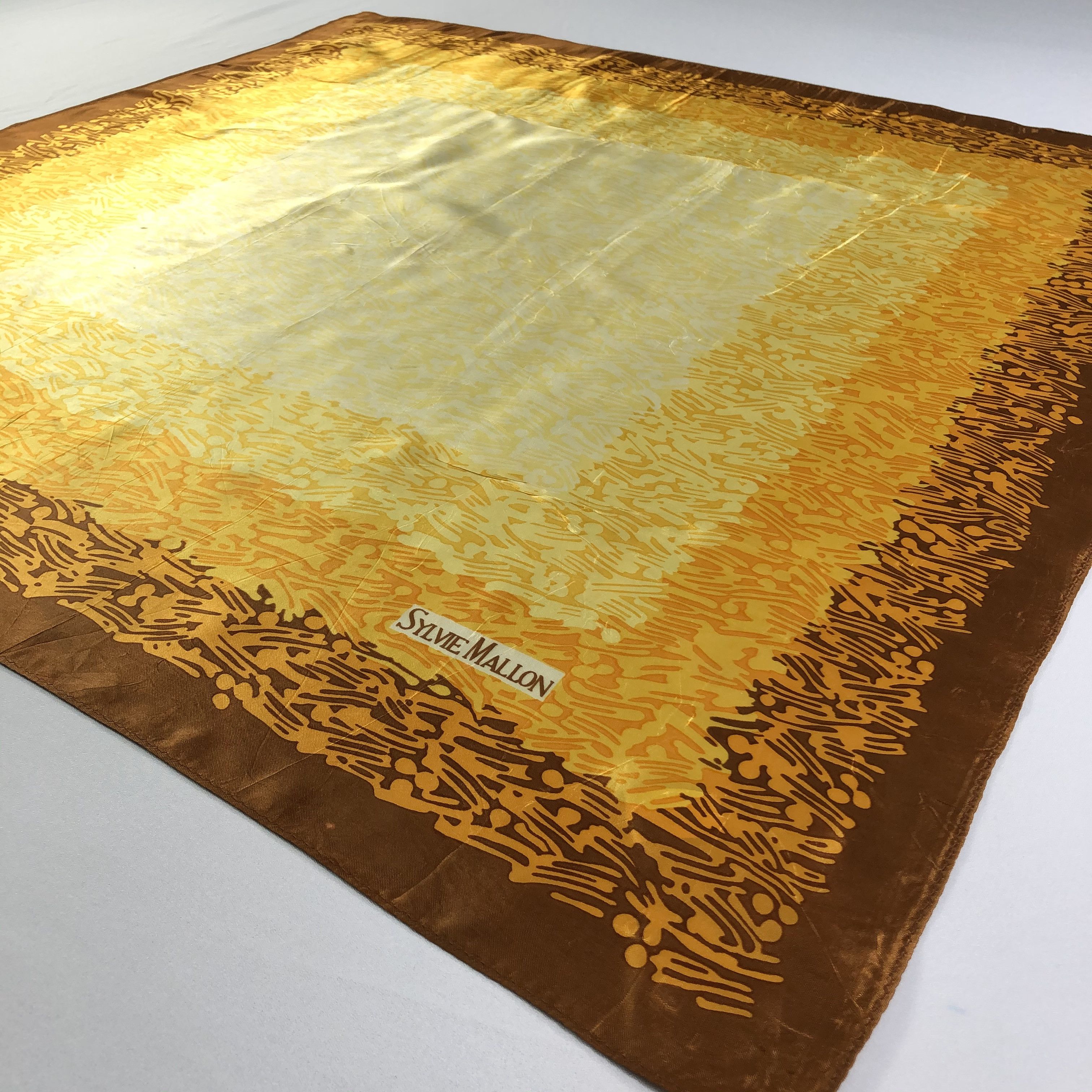 Vintage Vintage Sylvie Mallon Silk Scarf Size ONE SIZE - 3 Thumbnail
