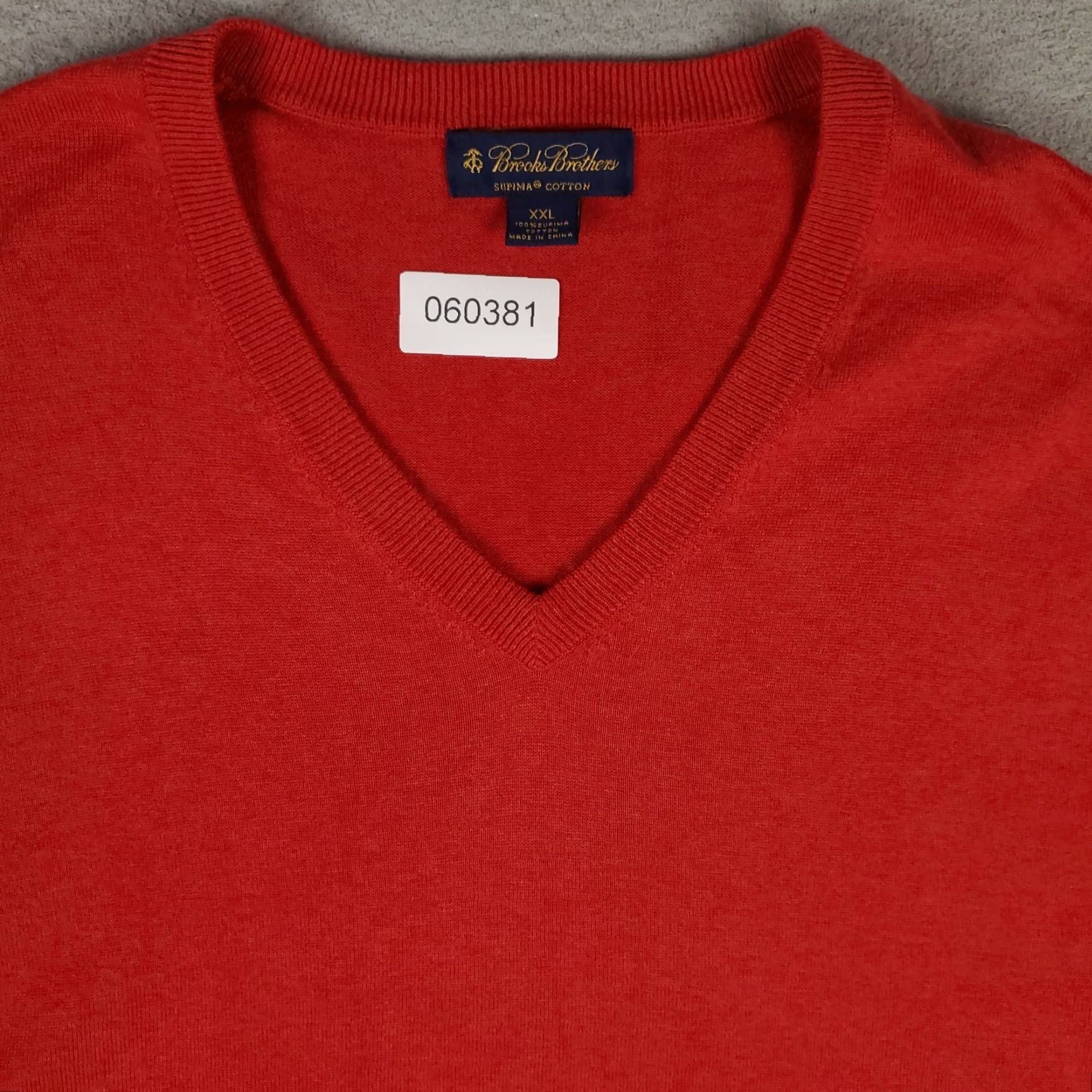 Brooks Brothers VINTAGE Brooks Brothers Sweater Mens Size 2XL Red Knit V-Neck Pullover Shirt Casual Winter Size US XXL / EU 58 / 5 - 2 Thumbnail