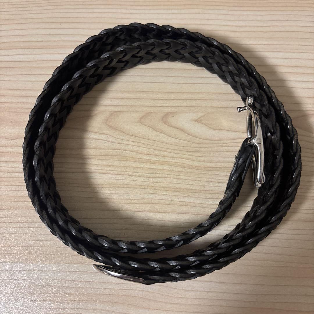 Other Chambord Sellier "Catus" Braided Leather Belt – Black Size 32 - 3 Thumbnail