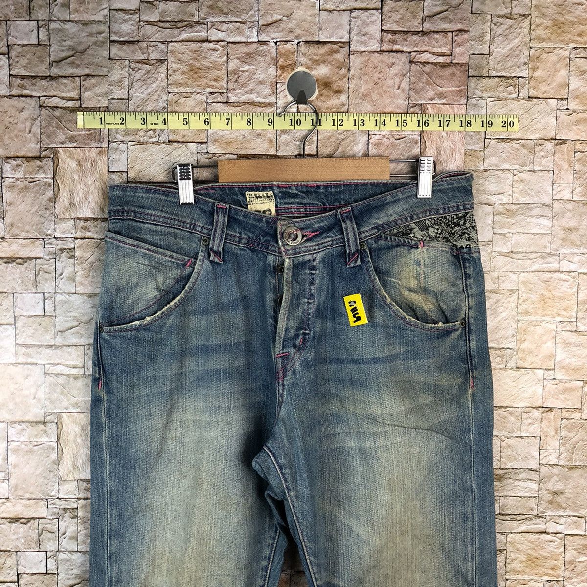 Volcom Volcom vintage skate Blue faded Denim Pants #A1169 Size US 33 - 4 Thumbnail