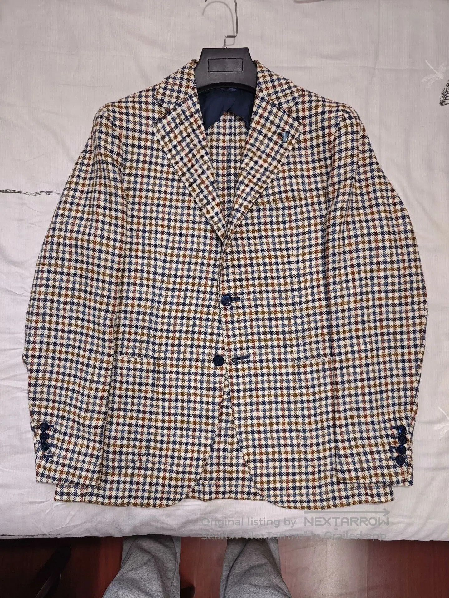Sartoria Partenopea Italian Casual Wool Silk Blazer. Size US M / EU 48-50 / 2 - 5 Thumbnail