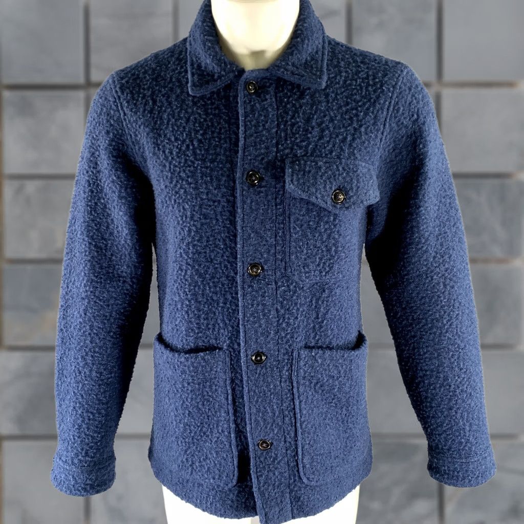 Todd Snyder TODD SNYDER Jacket Size M Blue Textured Wool Blend Size US M / EU 48-50 / 2 - 1 Thumbnail