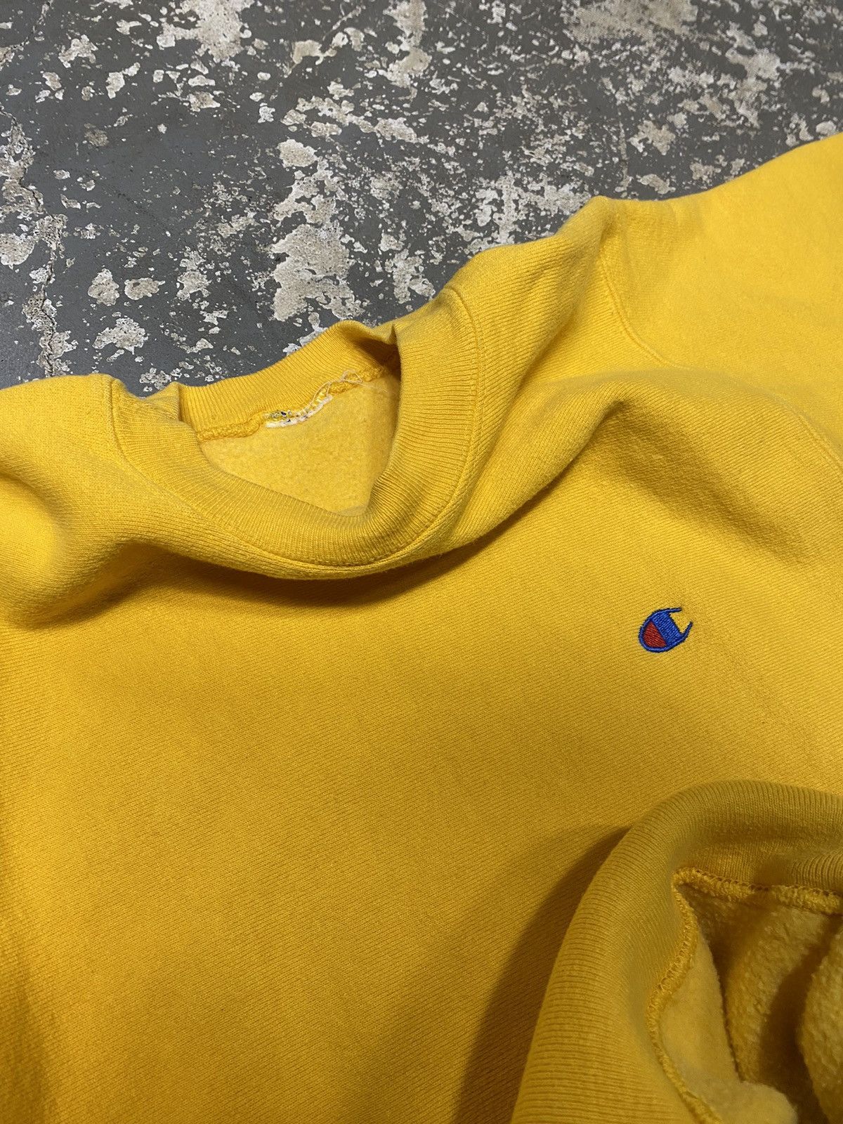 Champion × Vintage Vintage Champion Reverse Weave Yellow 90s Sweatshirt Size US M / EU 48-50 / 2 - 11 Thumbnail