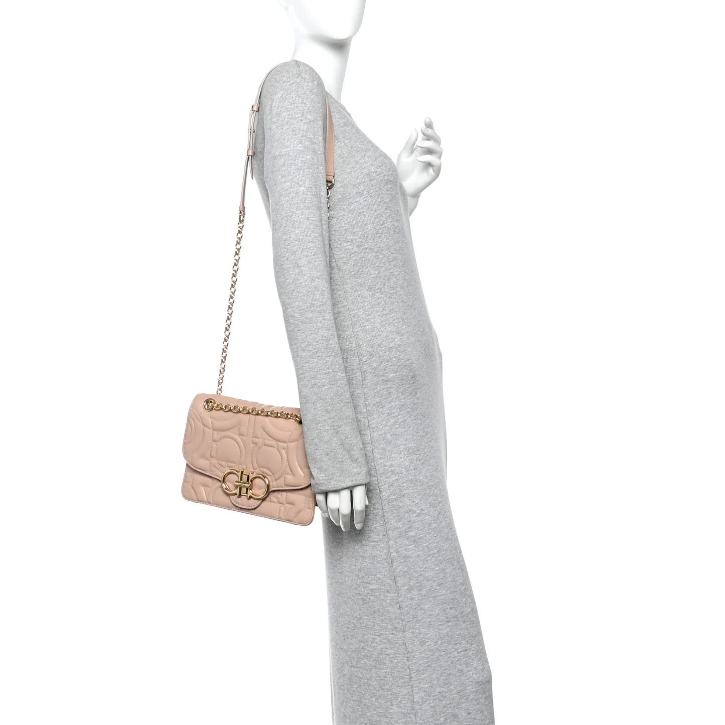 Salvatore Ferragamo o1s1rm0526 Size : OS / Shoulder Bag in Beige Size ONE SIZE - 5 Thumbnail