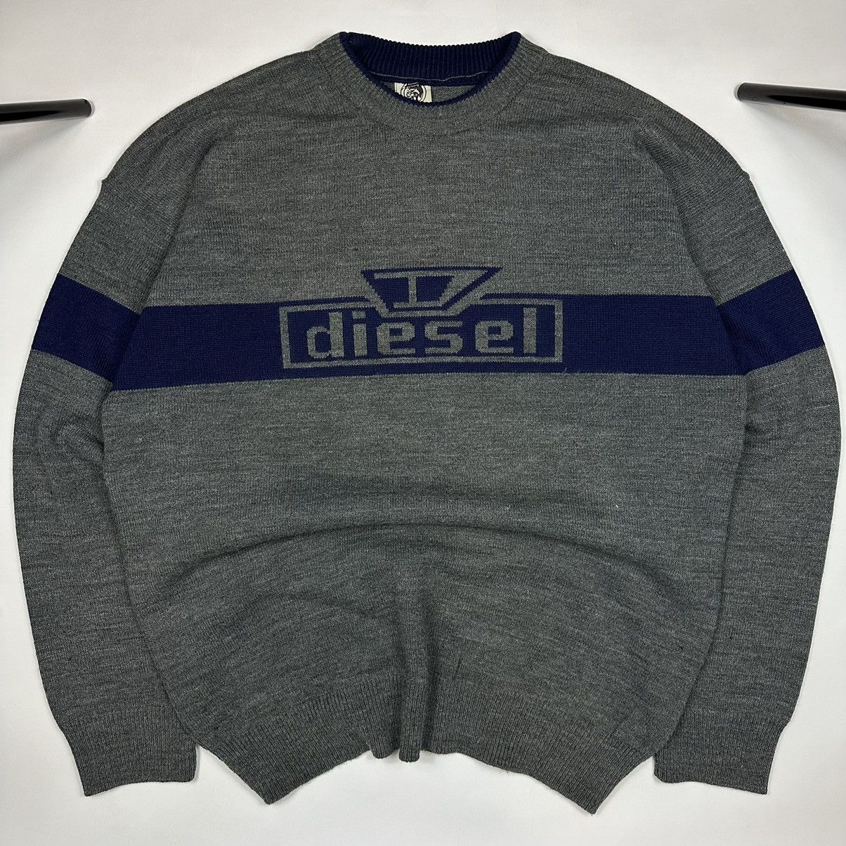 Image of Vintage Diesel Avant Garde Mens Sweater XL in Grey