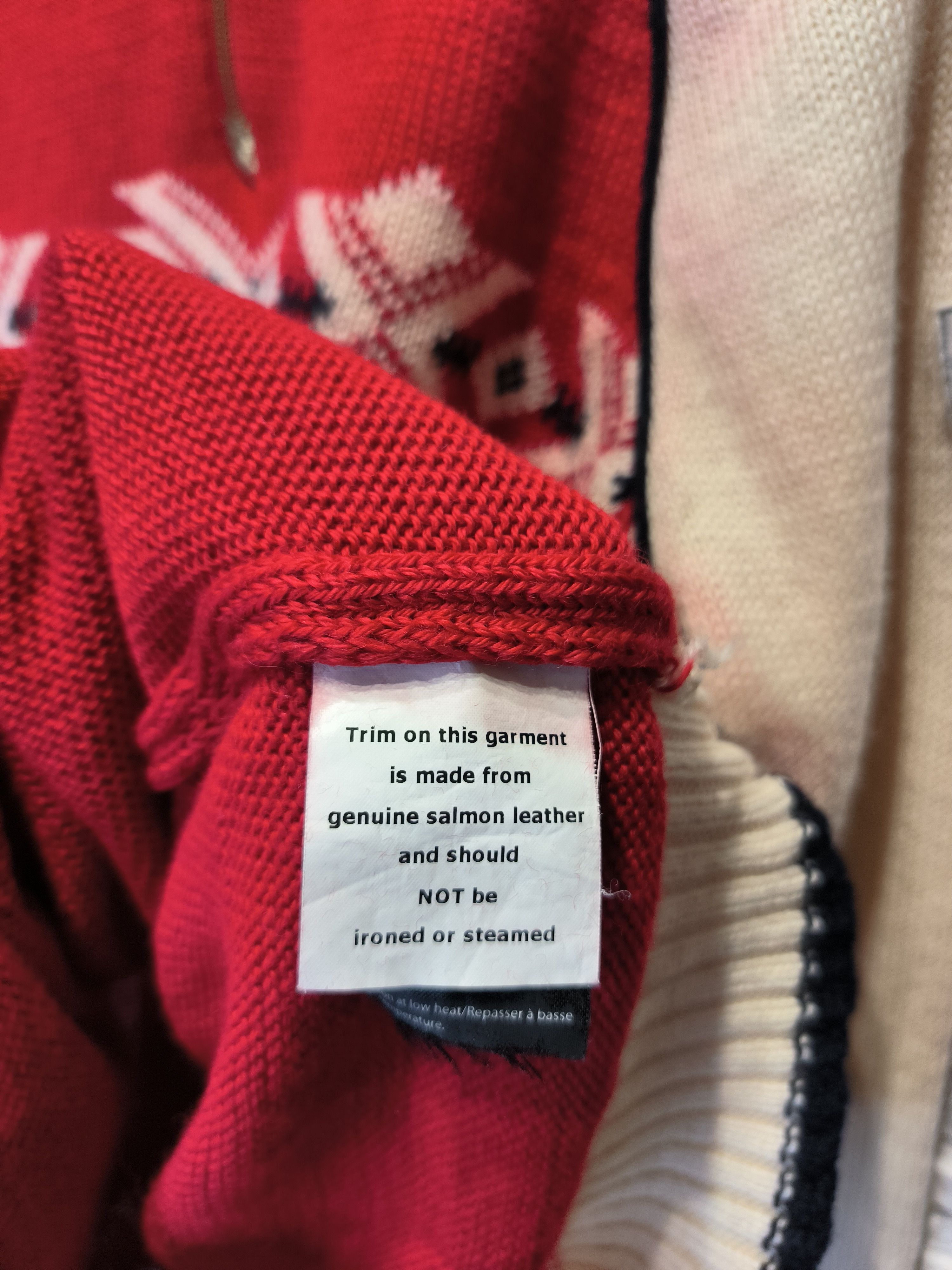 Dale Of Norway × Vintage Dale of Norway Wool Knitwear Salmon Leather Half Zip Vintage Size US L / EU 52-54 / 3 - 6 Thumbnail