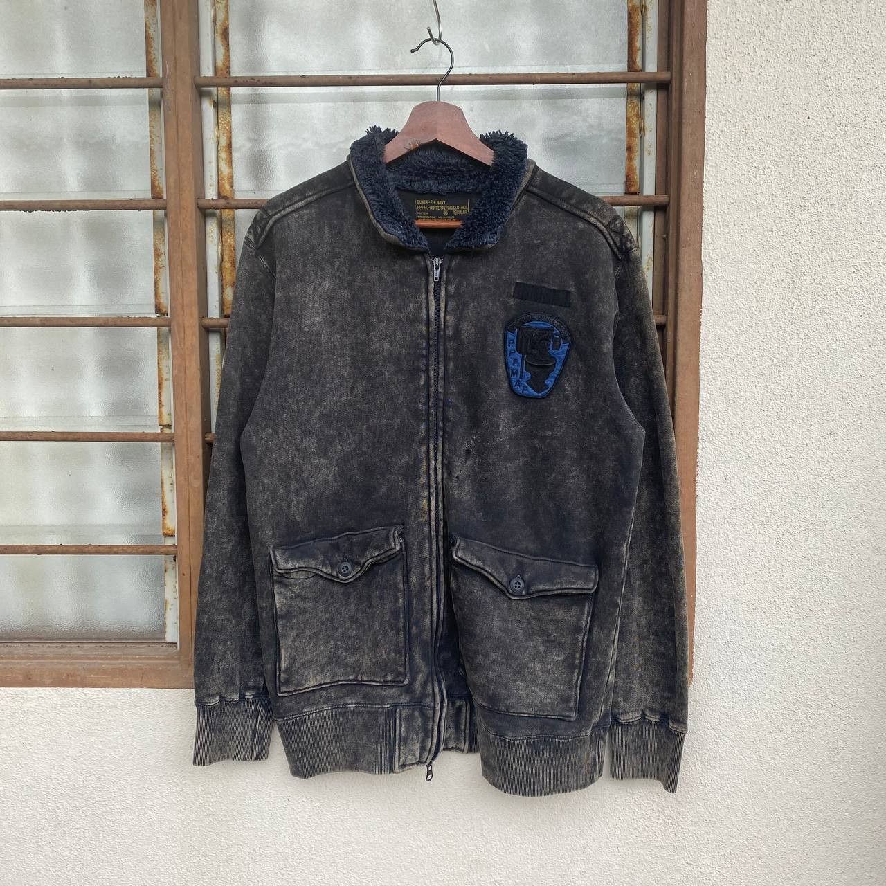 PPFM × Vintage VINTAGE PPFM WINTER FLYING FADED BLACK SHERPA COLLAR Size US M / EU 48-50 / 2 - 1 Thumbnail
