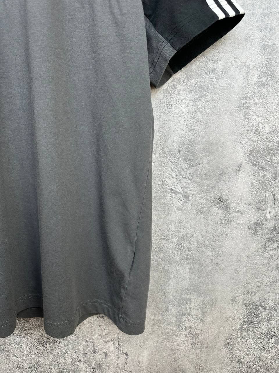 Adidas Adidas Wales 3-Stripes T-Shirt Casual Black/Gray Tee Crew Size US M / EU 48-50 / 2 - 7 Thumbnail