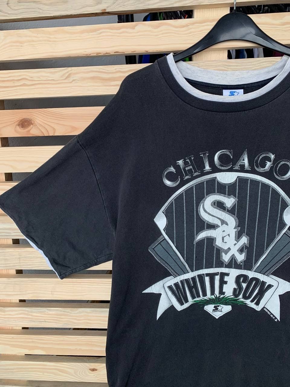 MLB × Vintage Vintage 1991 Starter Chicago White Sox Tee Shirt Size US L / EU 52-54 / 3 - 2 Thumbnail