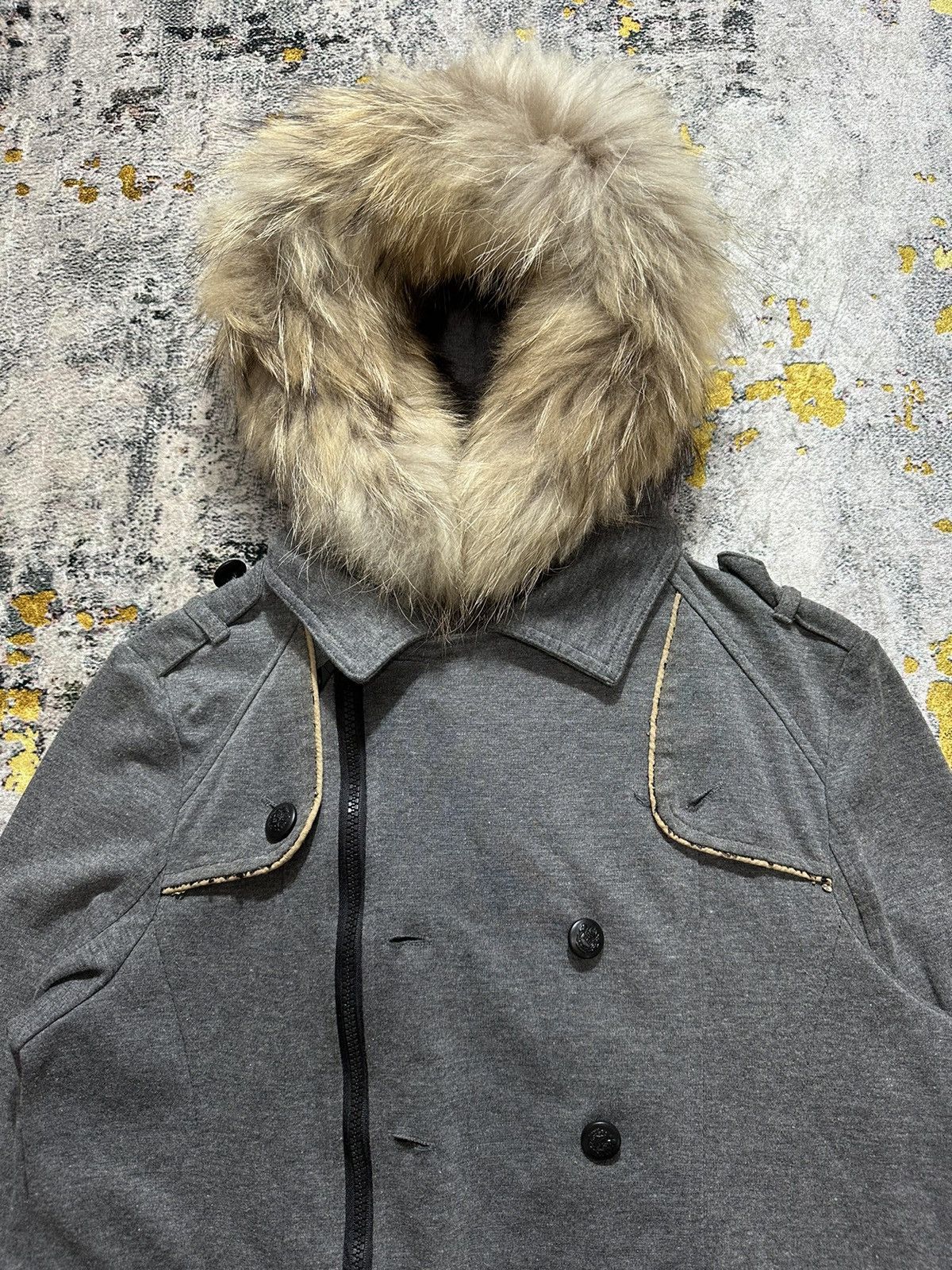 In The Attic ASSYMETRICAL IN THE ATTIC FUR HOODIE JACKET IFSIX LGB STYLE Size US M / EU 48-50 / 2 - 2 Thumbnail