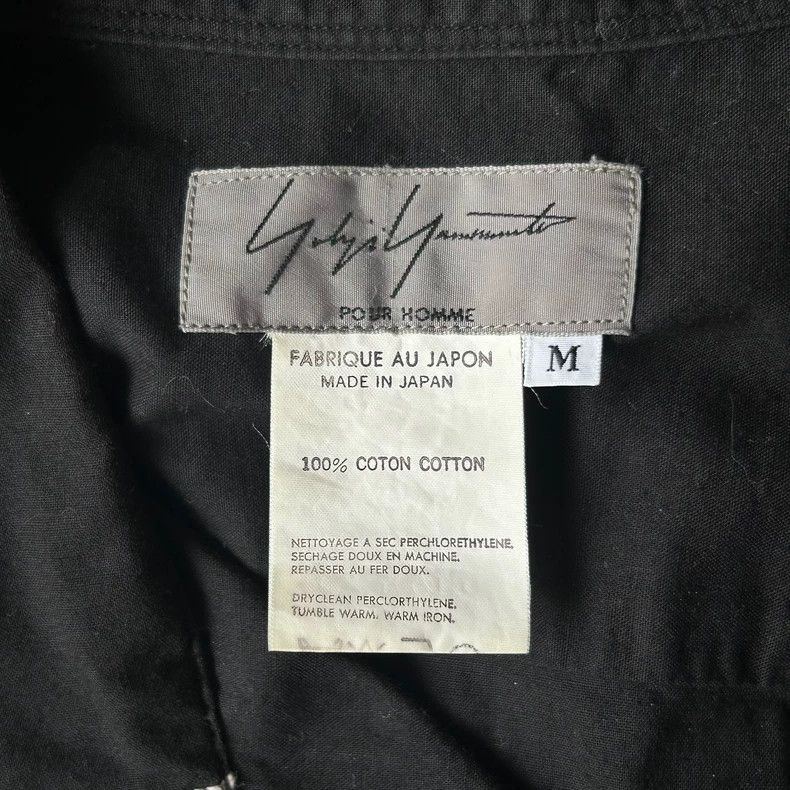 Yohji Yamamoto Yohji Yamamoto 92ss Cuban Collar Open Line Shirt 2506-Nexta Size US M / EU 48-50 / 2 - 7 Thumbnail