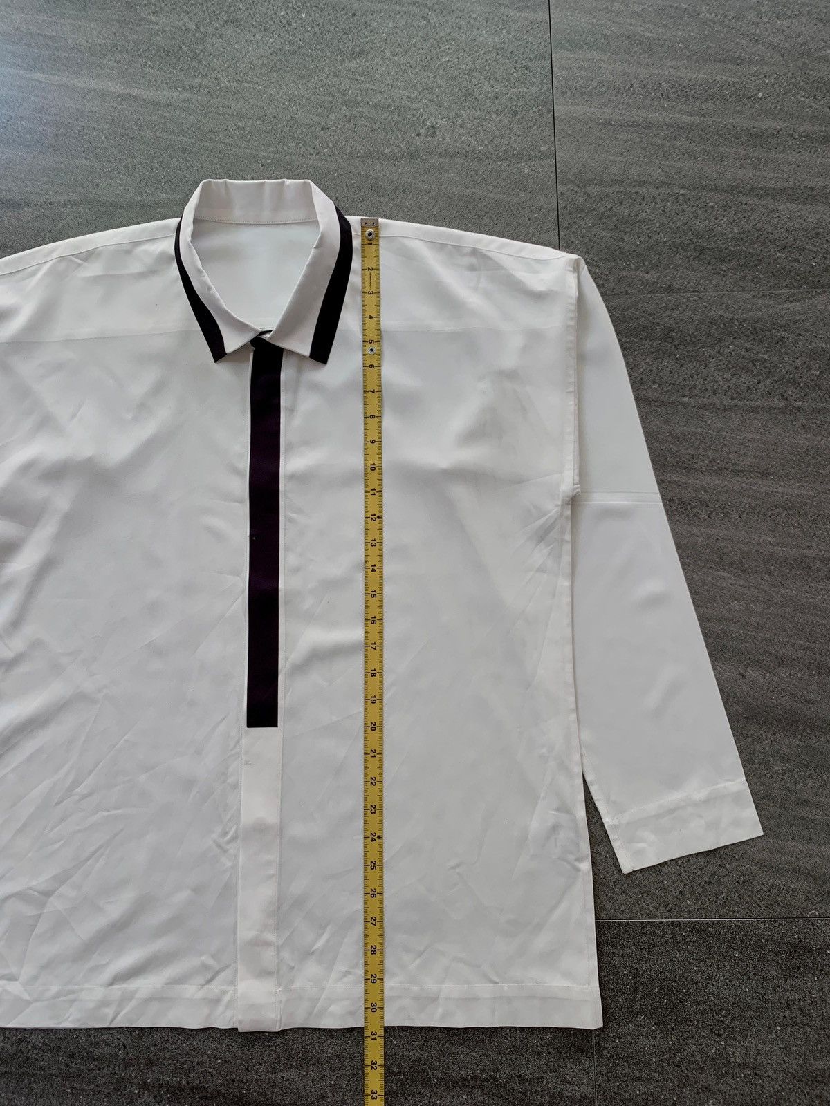 Homme Plisse Issey Miyake FREE TAX! Paneled Two Tone Polyester Ls Shirts Size US L / EU 52-54 / 3 - 11 Thumbnail