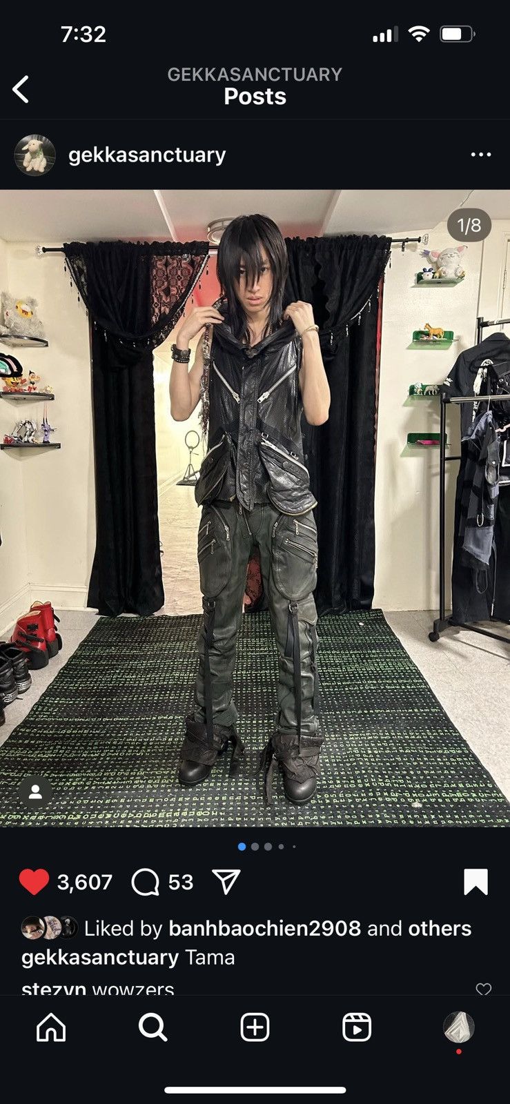 Yasuyuki Ishii Yasuyuki ishii leather gunslinger cargos | Grailed