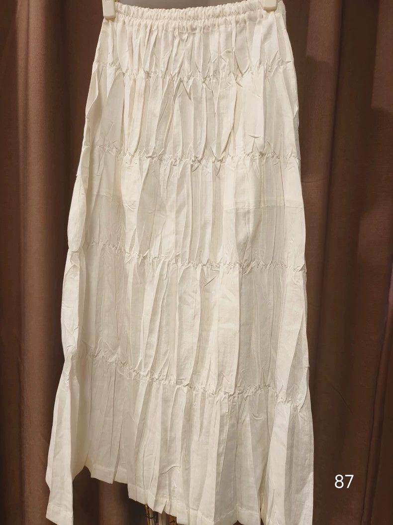 Issey Miyake Issey Miyake size:M Beige vintage mainline half skirt Size 22" - 3 Thumbnail