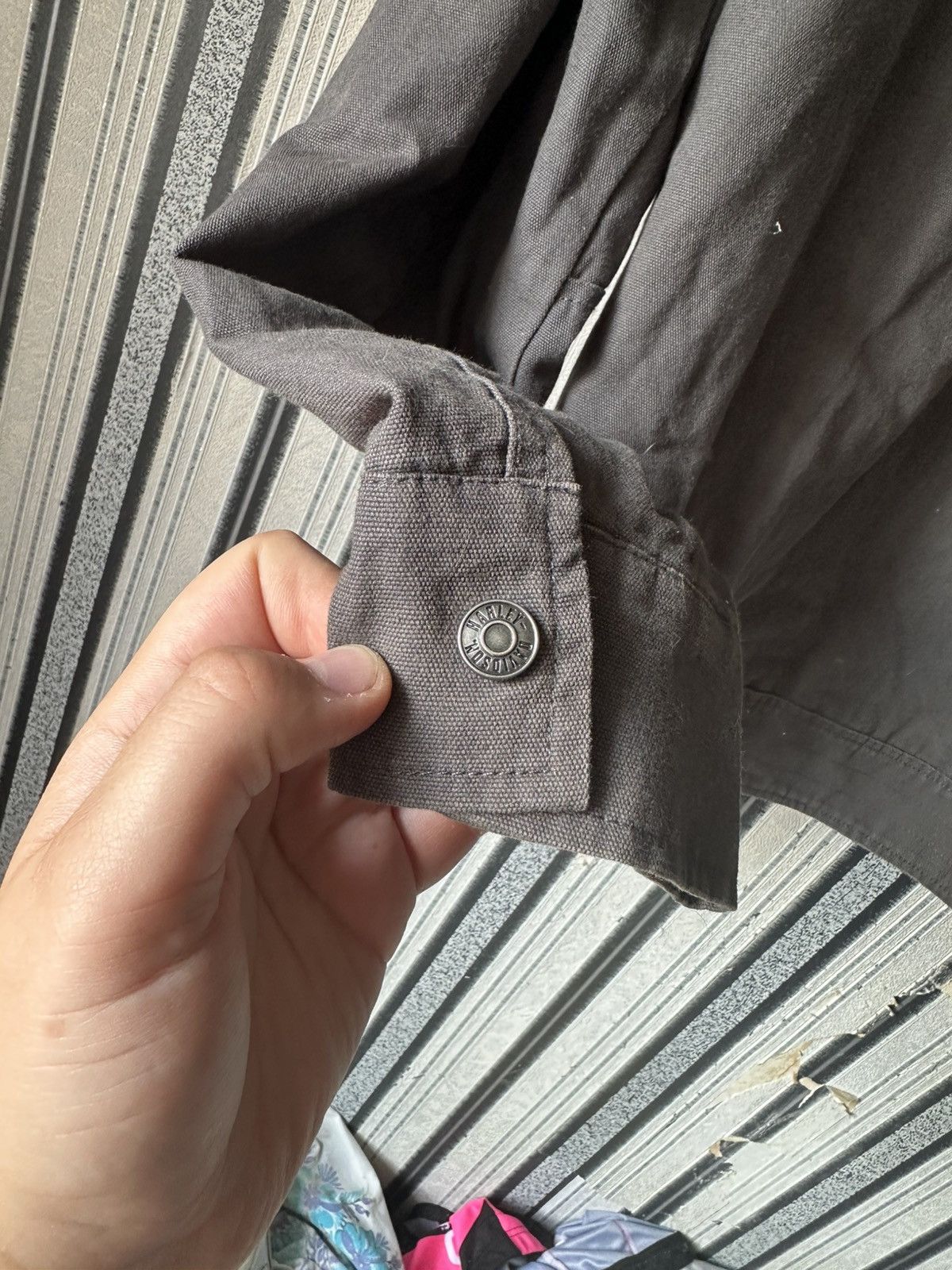 Harley Davidson Harley Davidson Denim Jacket Thunder Button Up Bomber Coat Size US M / EU 48-50 / 2 - 7 Thumbnail