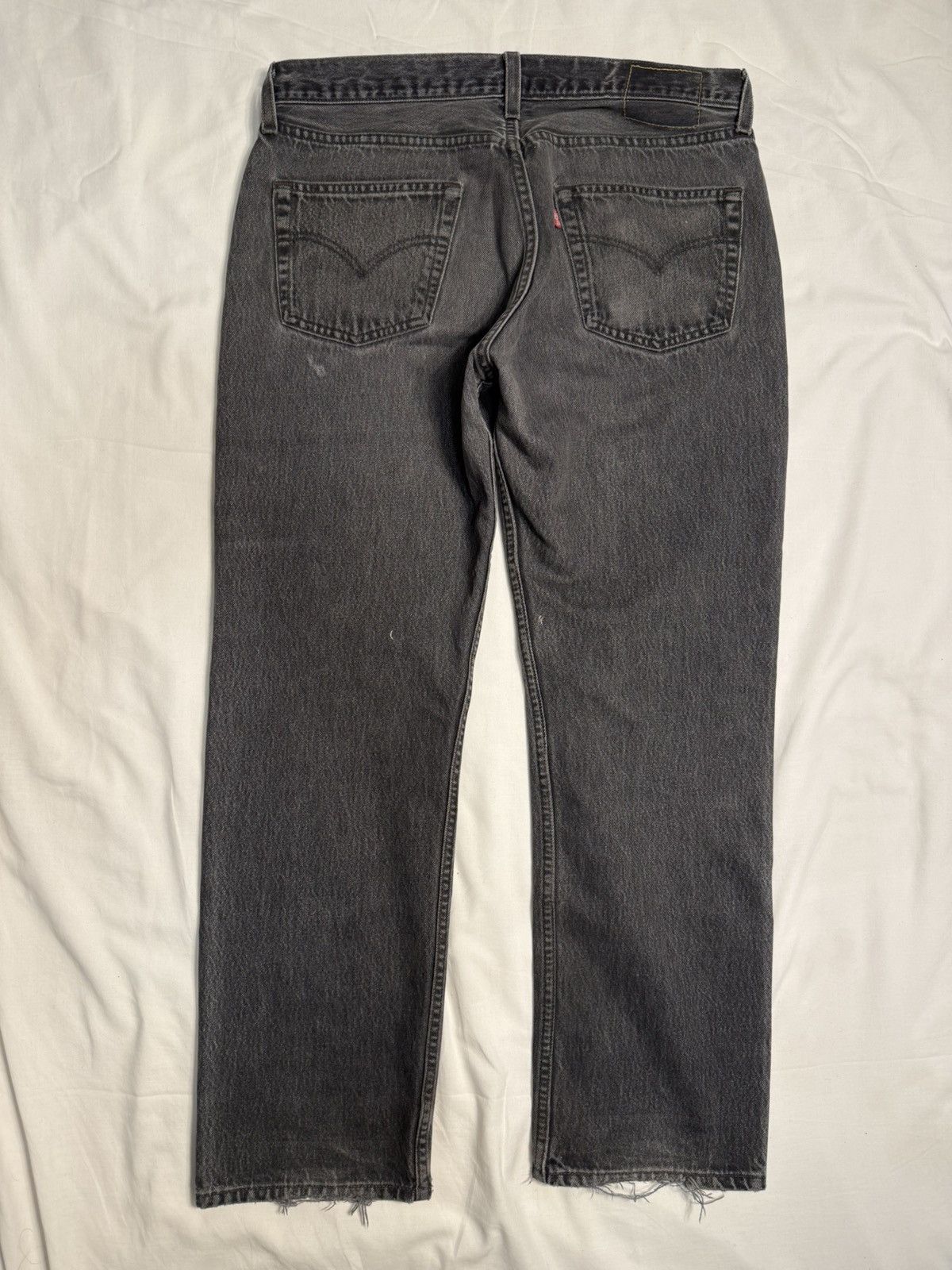 Levi's Vintage 90s Levis USA 501 Faded Black Denim Jeans Size US 34 / EU 50 - 2 Thumbnail