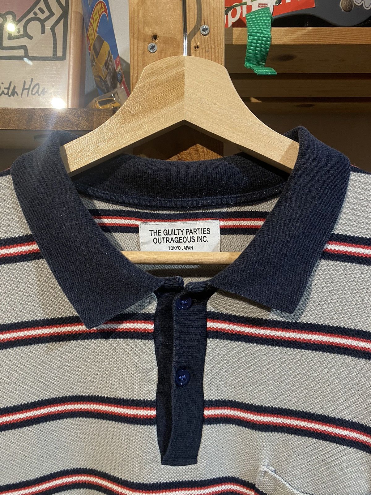 Japanese Brand RARE Wacko Maria Guilty Parties Polos Stripe Tee Size US L / EU 52-54 / 3 - 3 Thumbnail