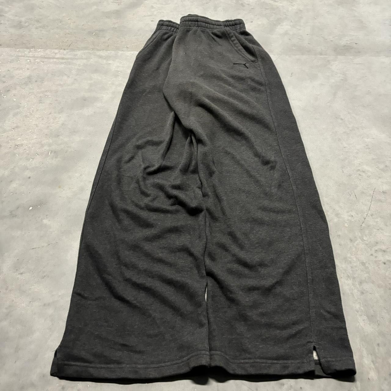 Japanese Brand × Vintage Crazy Vintage Y2K/2000s Baggy Dark Grey Loose Fit Skater Essential Sweatpants! Size US 34 / EU 50 - 2 Thumbnail