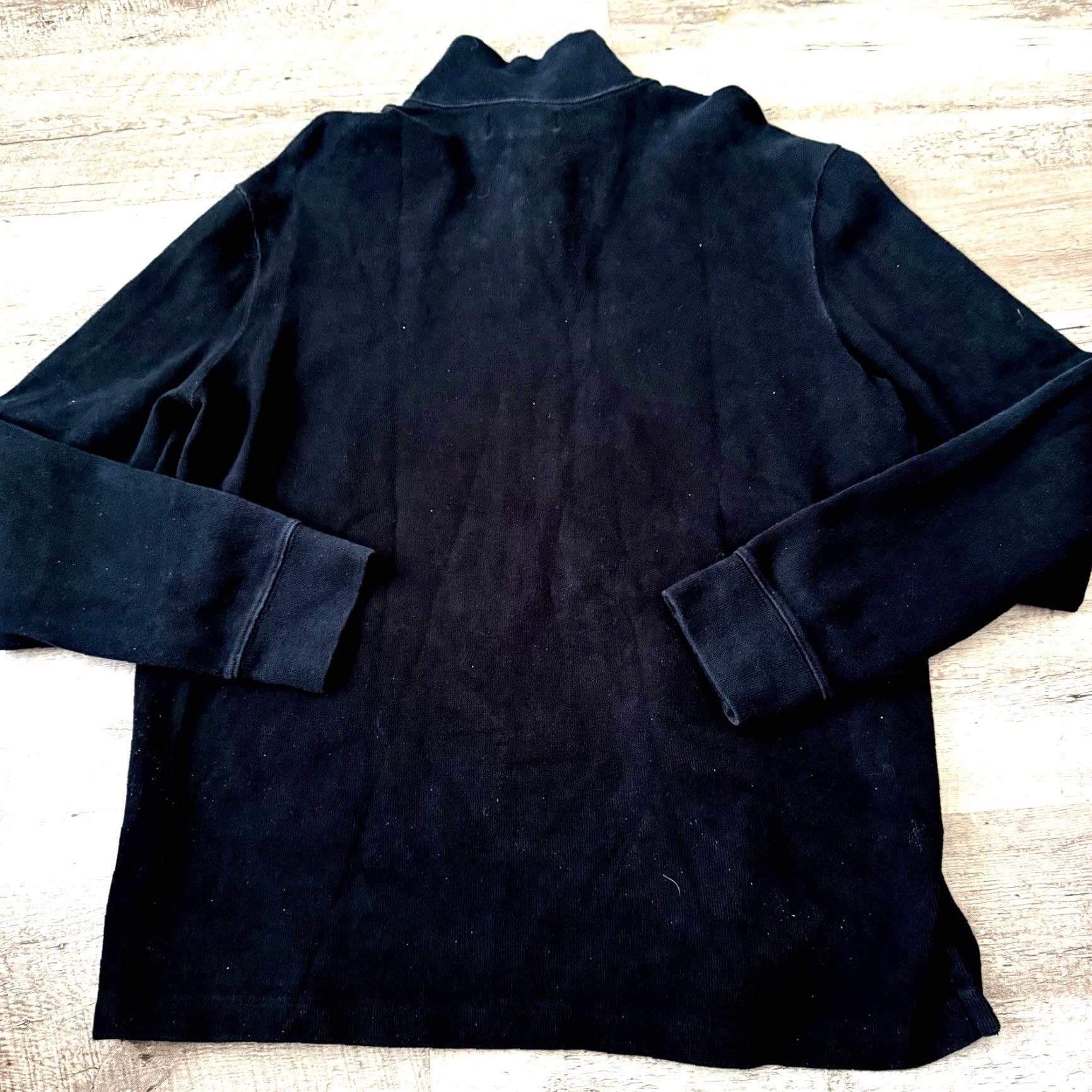 Polo Ralph Lauren Polo Ralph Lauren Sweater Mens Large Estate Rib 1/4 Zip Pullover Black Cotton Mock Neck Long Sleeve Pullover Classic Casual Designer 1/4 Zip Size US L / EU 52-54 / 3 - 4 Thumbnail