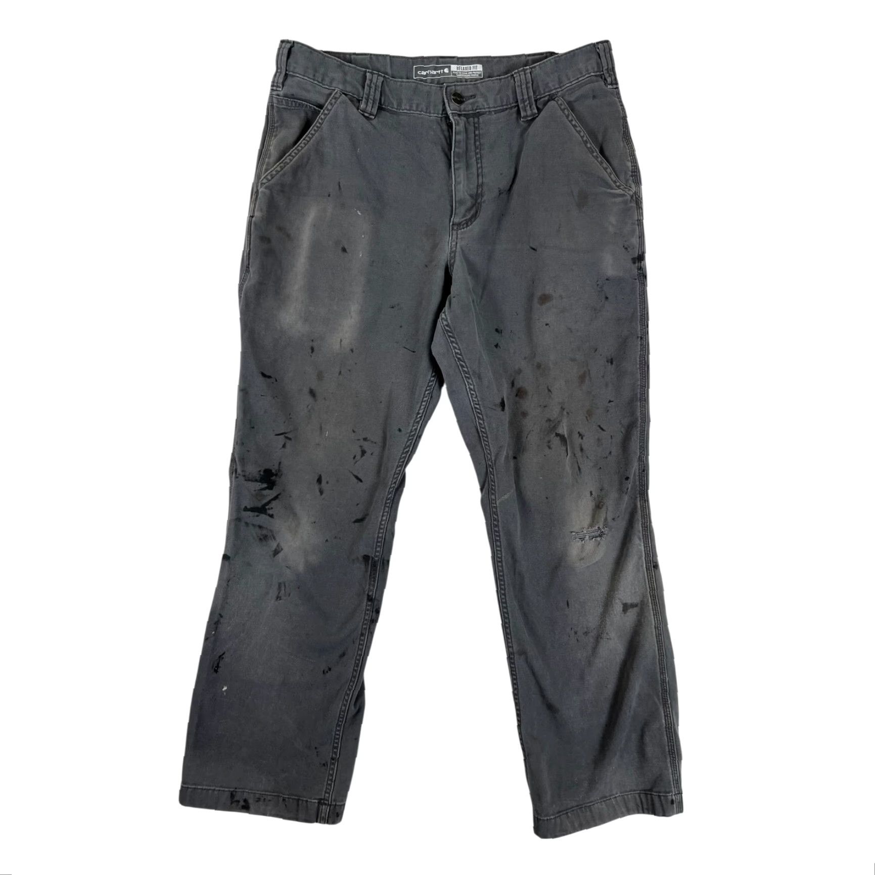 Carhartt Carhartt Pants Carhartt 32x30 Men Relaxed Fit Carpenter Gray Workwear Casual 5-Pocket Bag Cargo Straight Leg Rugged Flex Stains Grunge Size US 32 / EU 48 - 2 Thumbnail