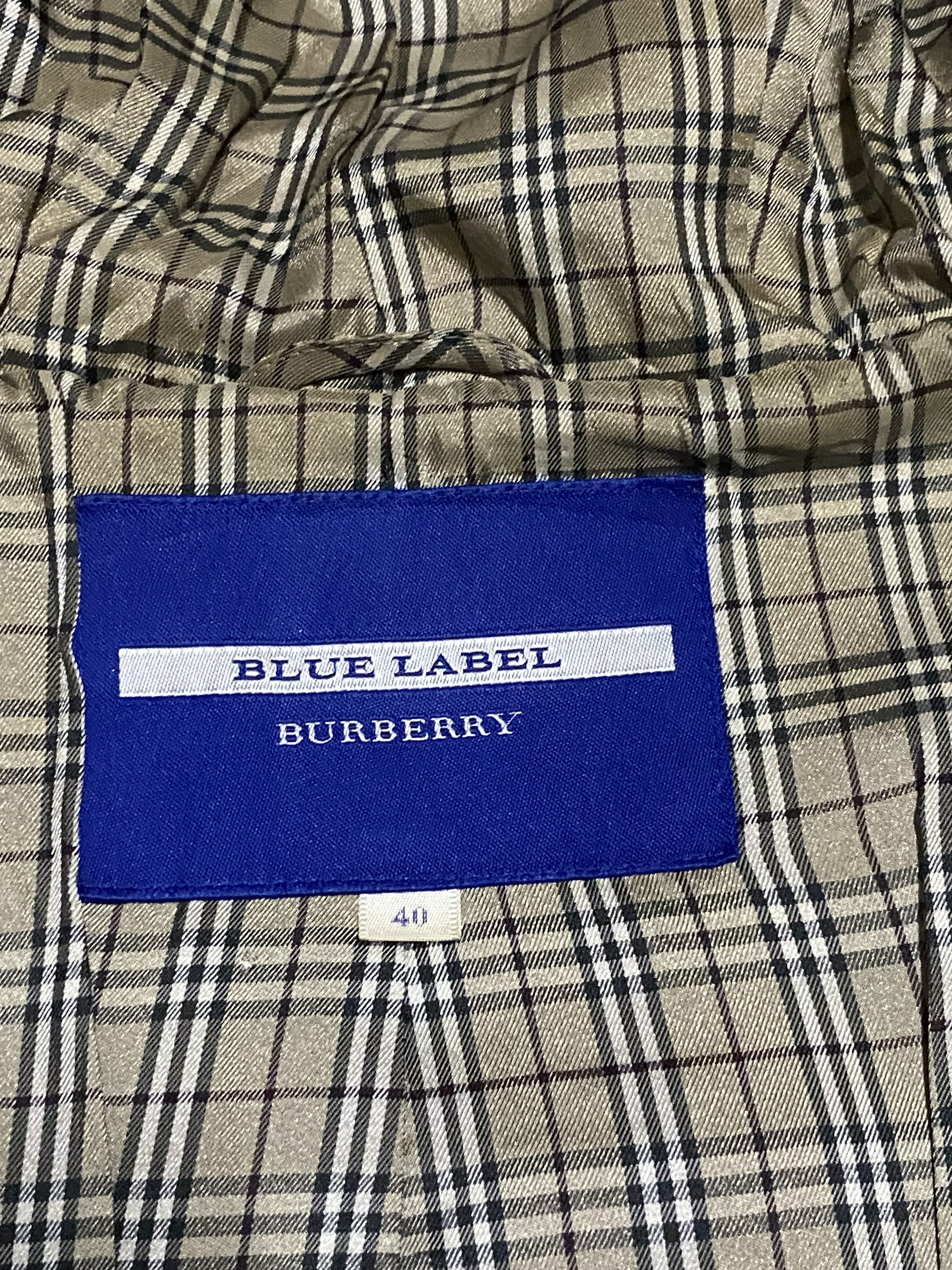 Burberry Blue Label Novacheck Lining Duffel Wool Jacket