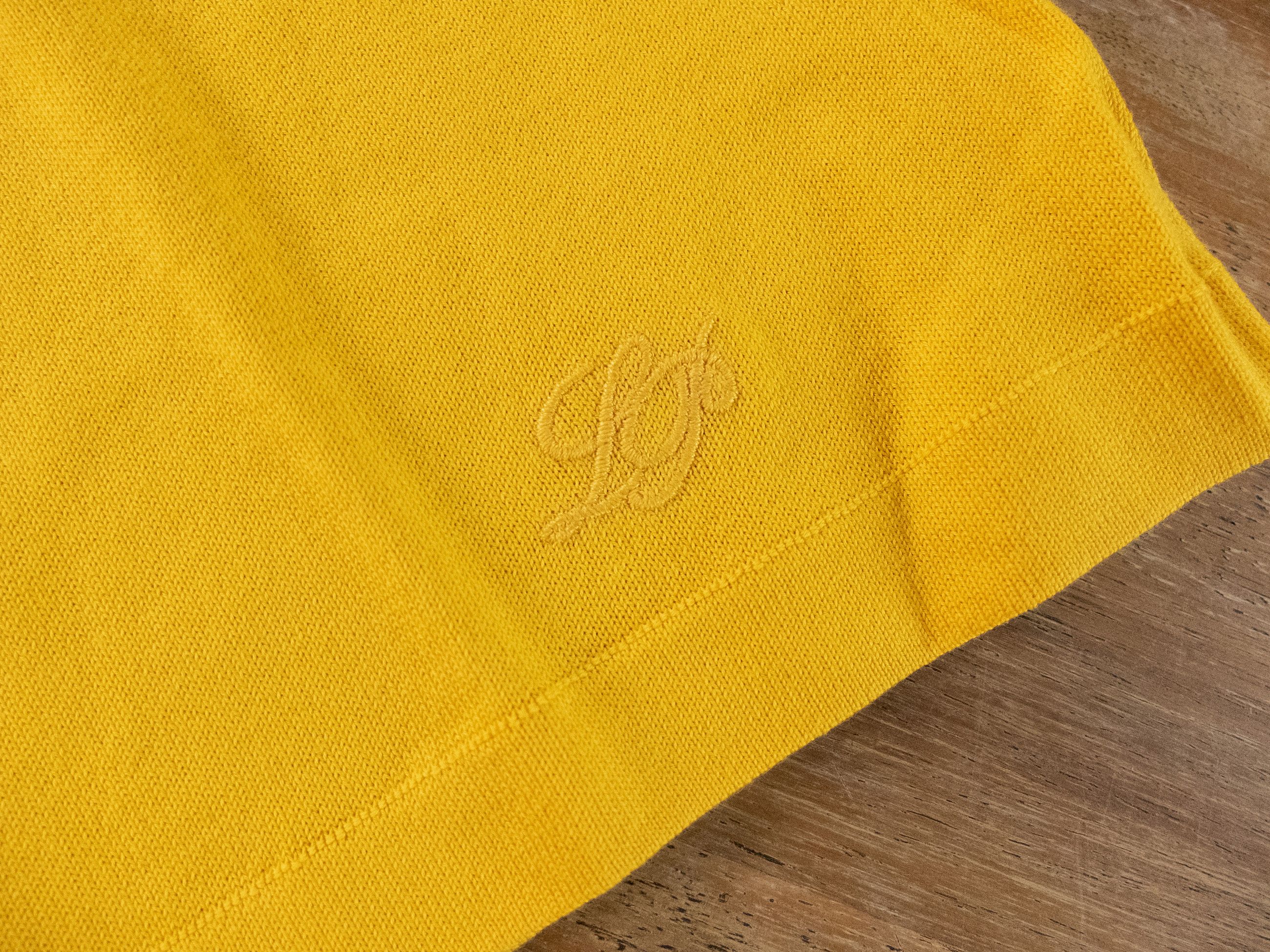 Loro Piana LORO PAINA Angera yellow knit cotton t-shirt 6 US / 42 IT Size M / US 6-8 / IT 42-44 - 5 Thumbnail