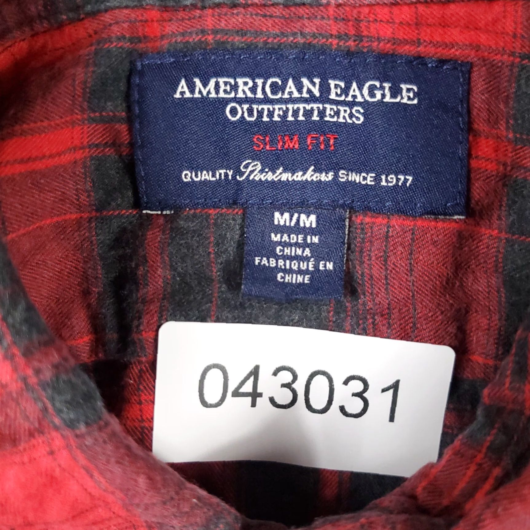 Abercrombie & Fitch Abercrombie & Fitch Shirt Mens Medium Red Plaid Button-Up Long Sleeve Size US M / EU 48-50 / 2 - 6 Thumbnail