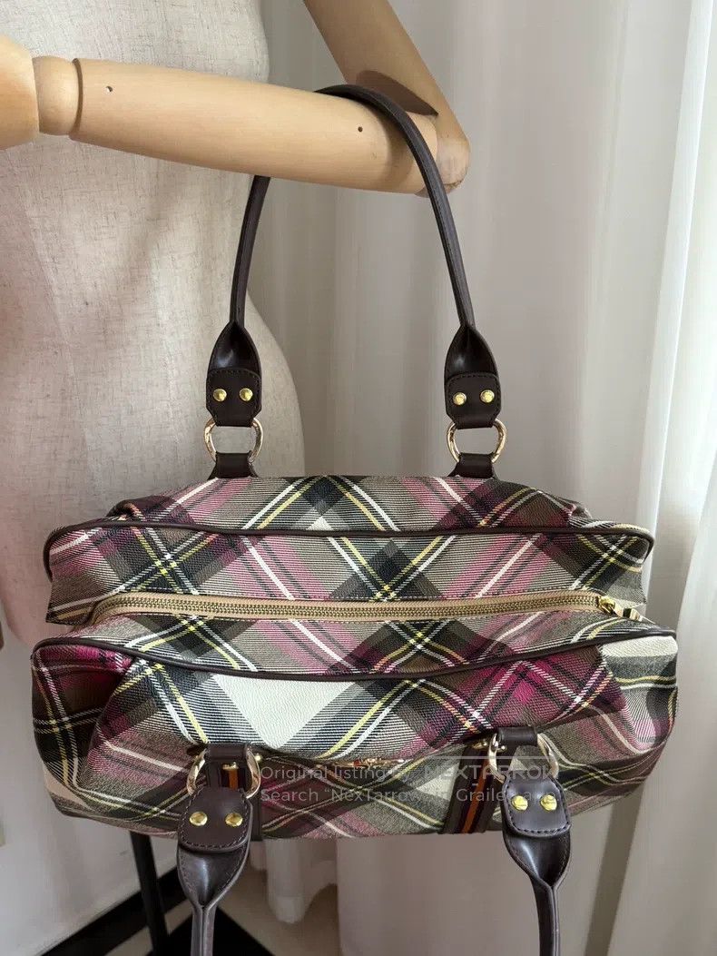 Vivienne Westwood Vivienne Westwood size os Vintage Plaid Saturn Briefcase To Size ONE SIZE - 6 Thumbnail