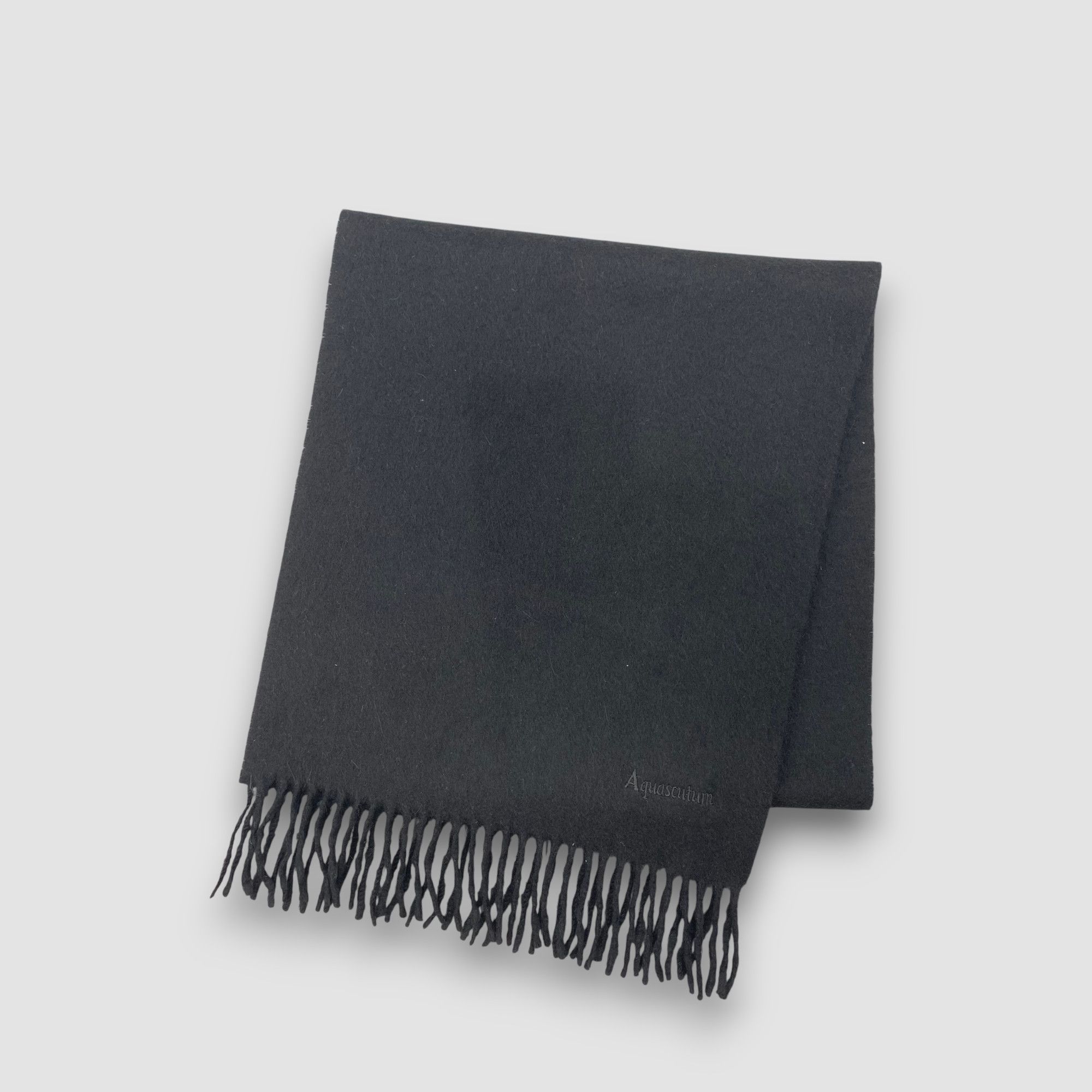 Aquascutum Vintage Aquascutum Scarf Muffler Wool Winter Fringe Scarves Size ONE SIZE - 3 Thumbnail