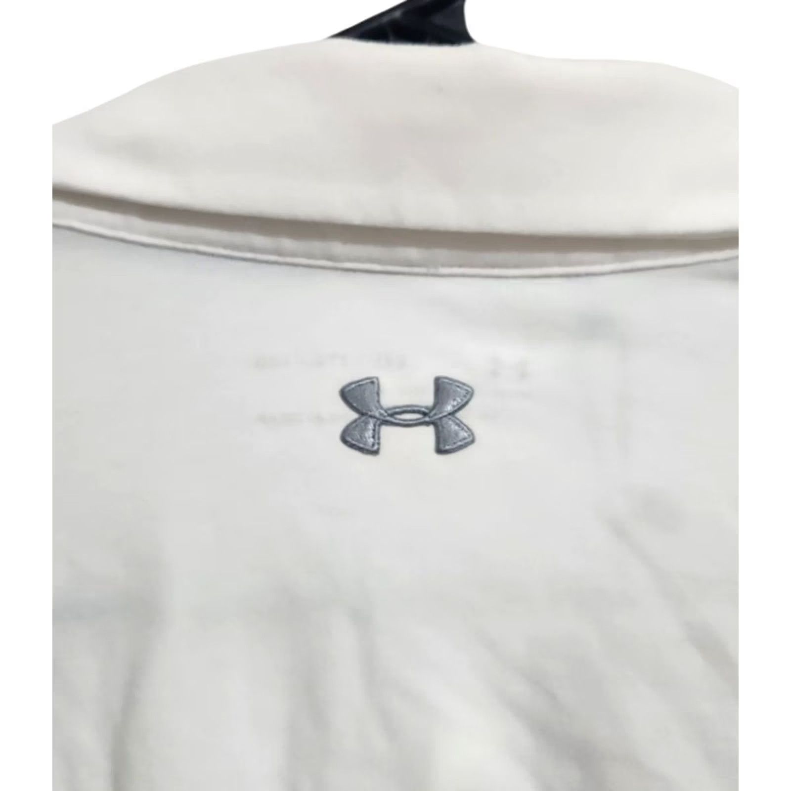 Under Armour Under Armour Mens 2XL Charged Cotton Scramble Golf Polo Shirt White Size US XXL / EU 58 / 5 - 4 Thumbnail