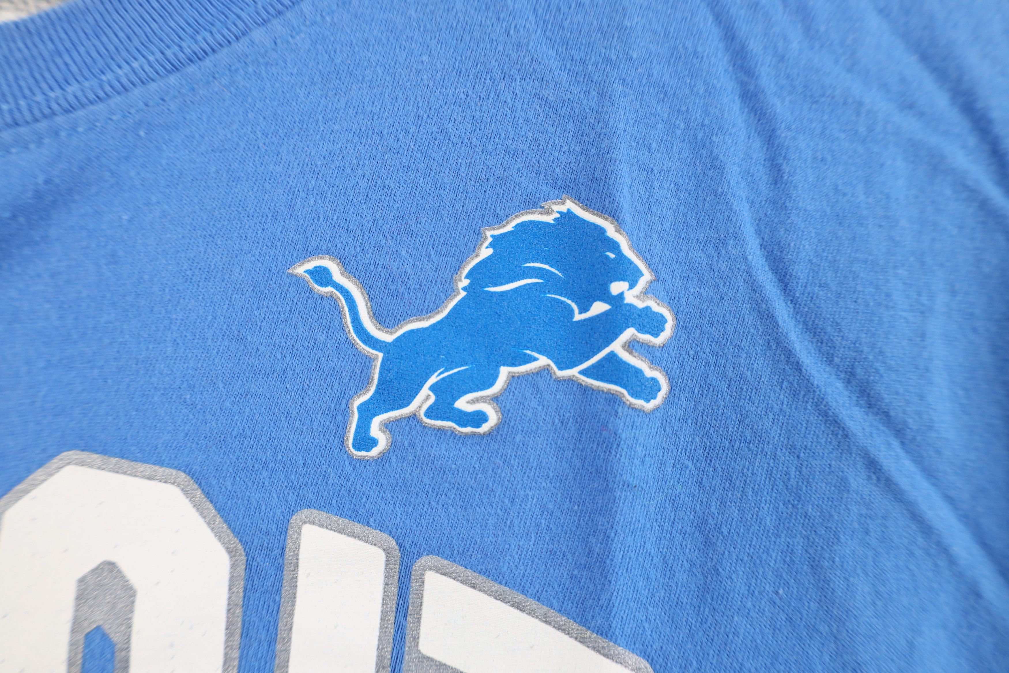 Vintage Vintage Y2K NFL Lions Football Short Sleeve T-Shirt Blue Size US XL / EU 56 / 4 - 5 Thumbnail