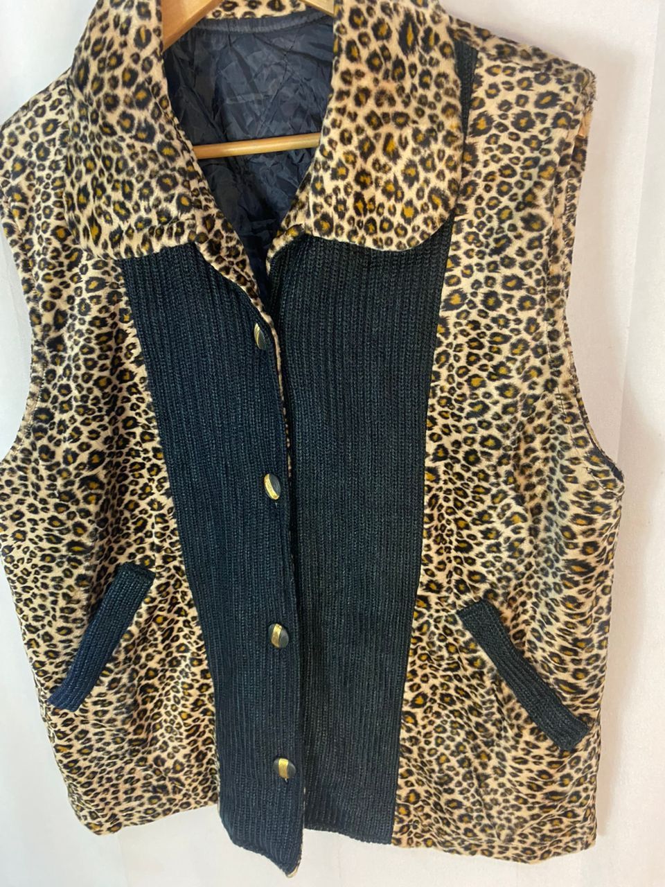Japanese Brand Unbrand leopard button up vest jacket Size L / US 10 / IT 46 - 2 Thumbnail
