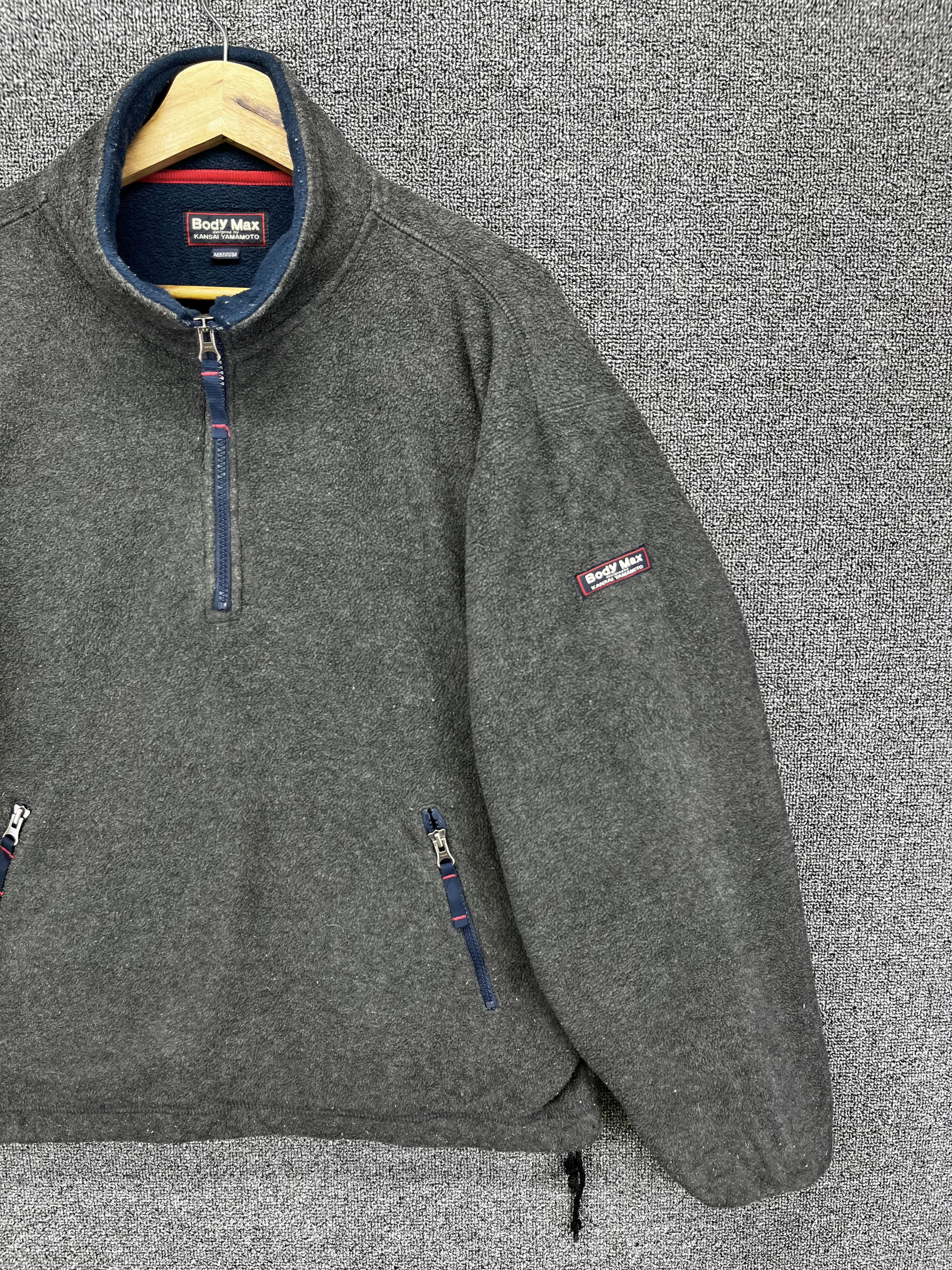 Kansai Yamamoto Vintage Kansai Yamamoto Half Zipper Rare Fleece Sweatshirts Size US M / EU 48-50 / 2 - 3 Thumbnail