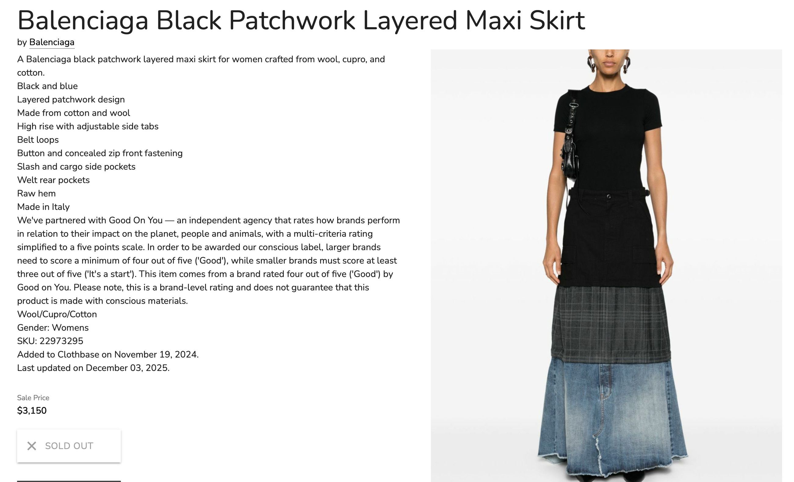 Balenciaga Runway SS'24 Layered Cargo Patchwork Size 26" / US 2 / IT 38 - 14 Thumbnail