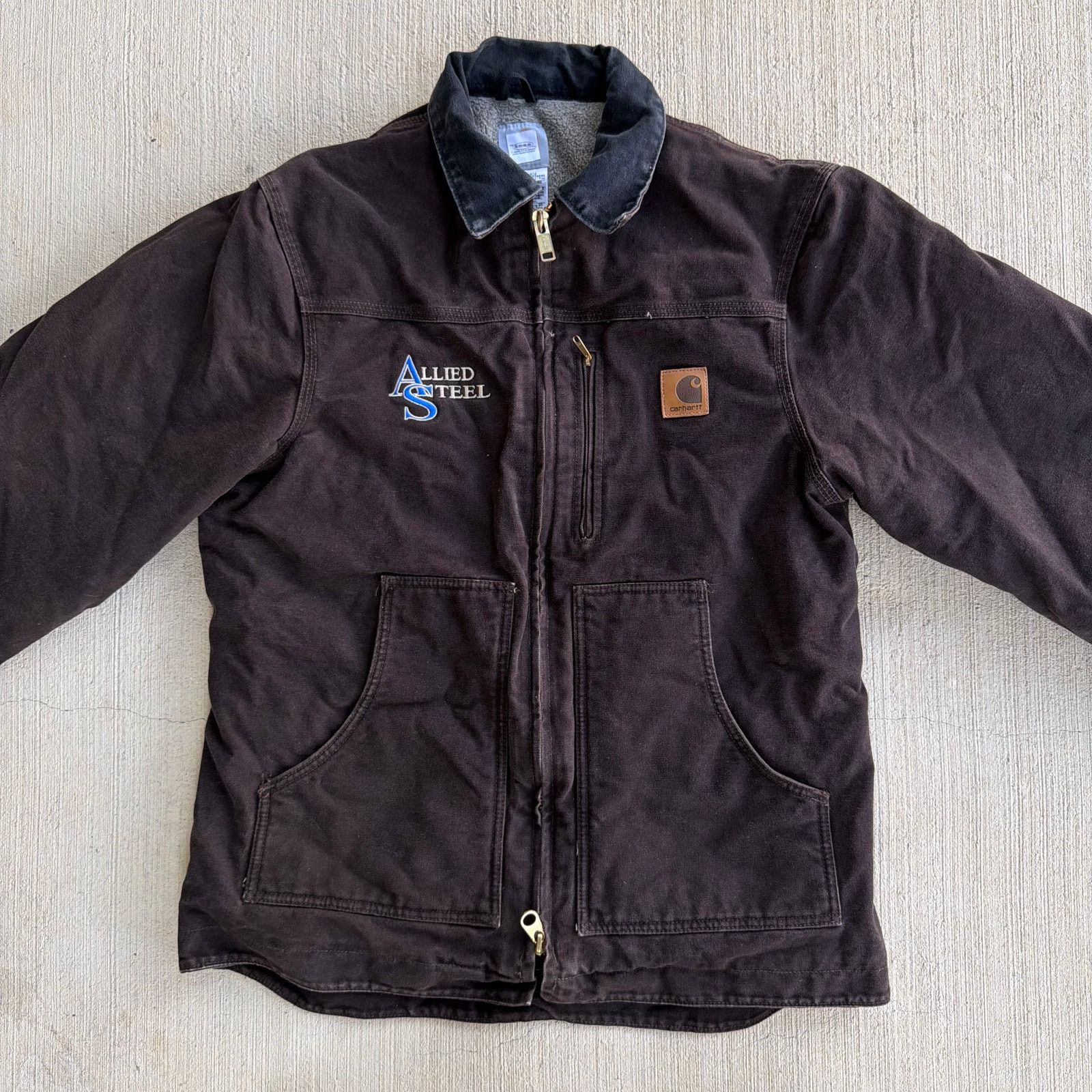 Carhartt × Vintage Carhartt C61 DKB brown chore work wear jacket Size US M / EU 48-50 / 2 - 3 Thumbnail