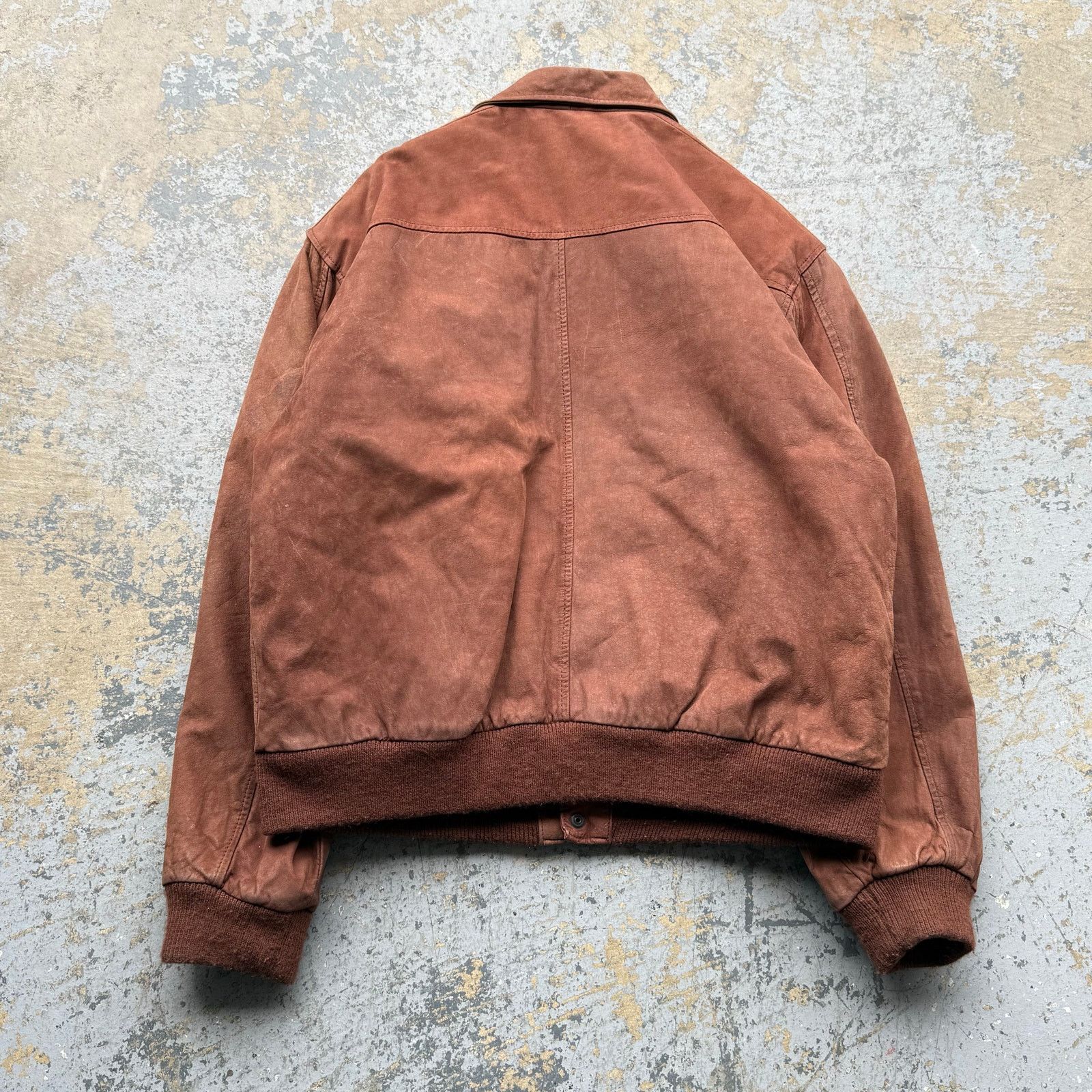 Vintage Vintage Brown Leather Bomber Jacket Sz M Size US M / EU 48-50 / 2 - 4 Thumbnail