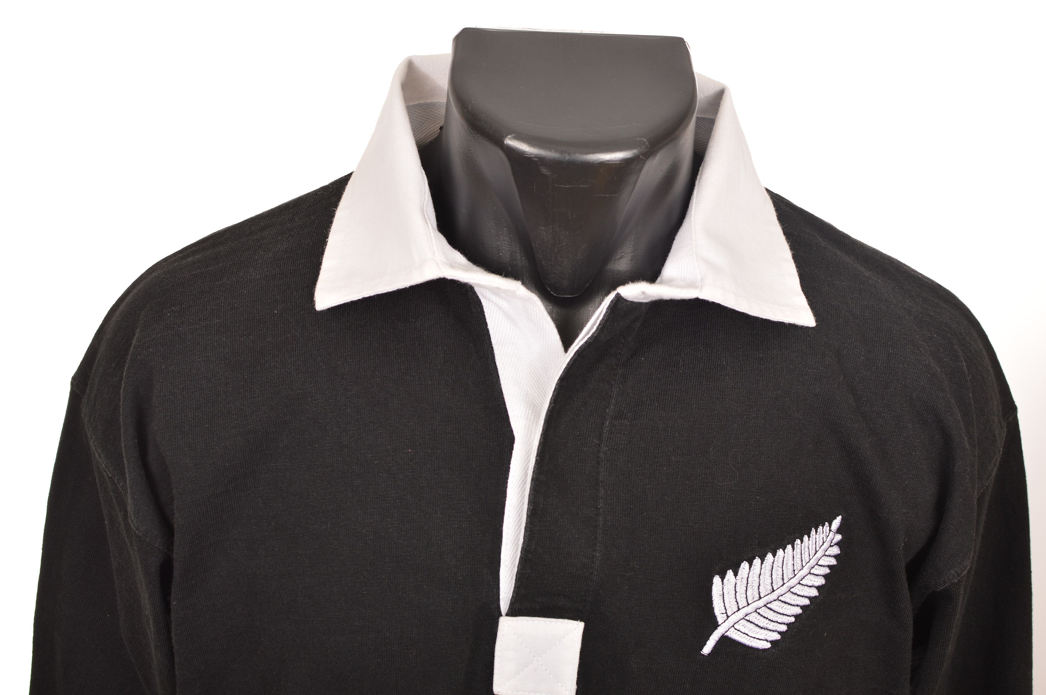 Vintage Two's Company All Blacks Vintage LS Rugby Polo Shirt Size US L / EU 52-54 / 3 - 2 Thumbnail