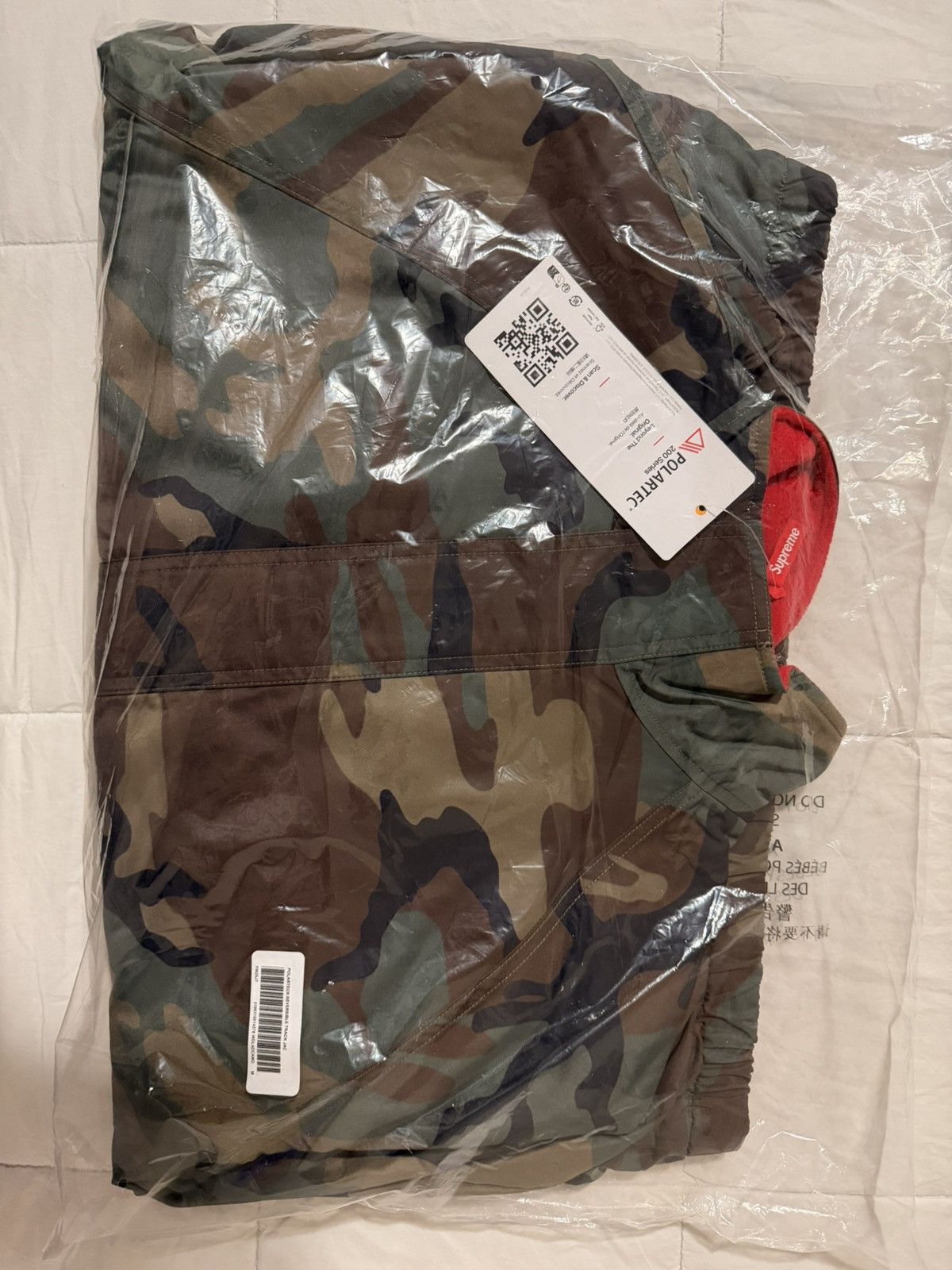 Supreme Supreme Polartec Reversible Track Jacket Woodland Camo (M) Size US M / EU 48-50 / 2 - 22 Thumbnail