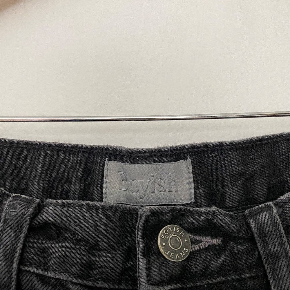 Boyish Boyish The Tommy High Rise Straight Grunge Jean in Black 27 Size 27" / US 4 / IT 40 - 5 Thumbnail