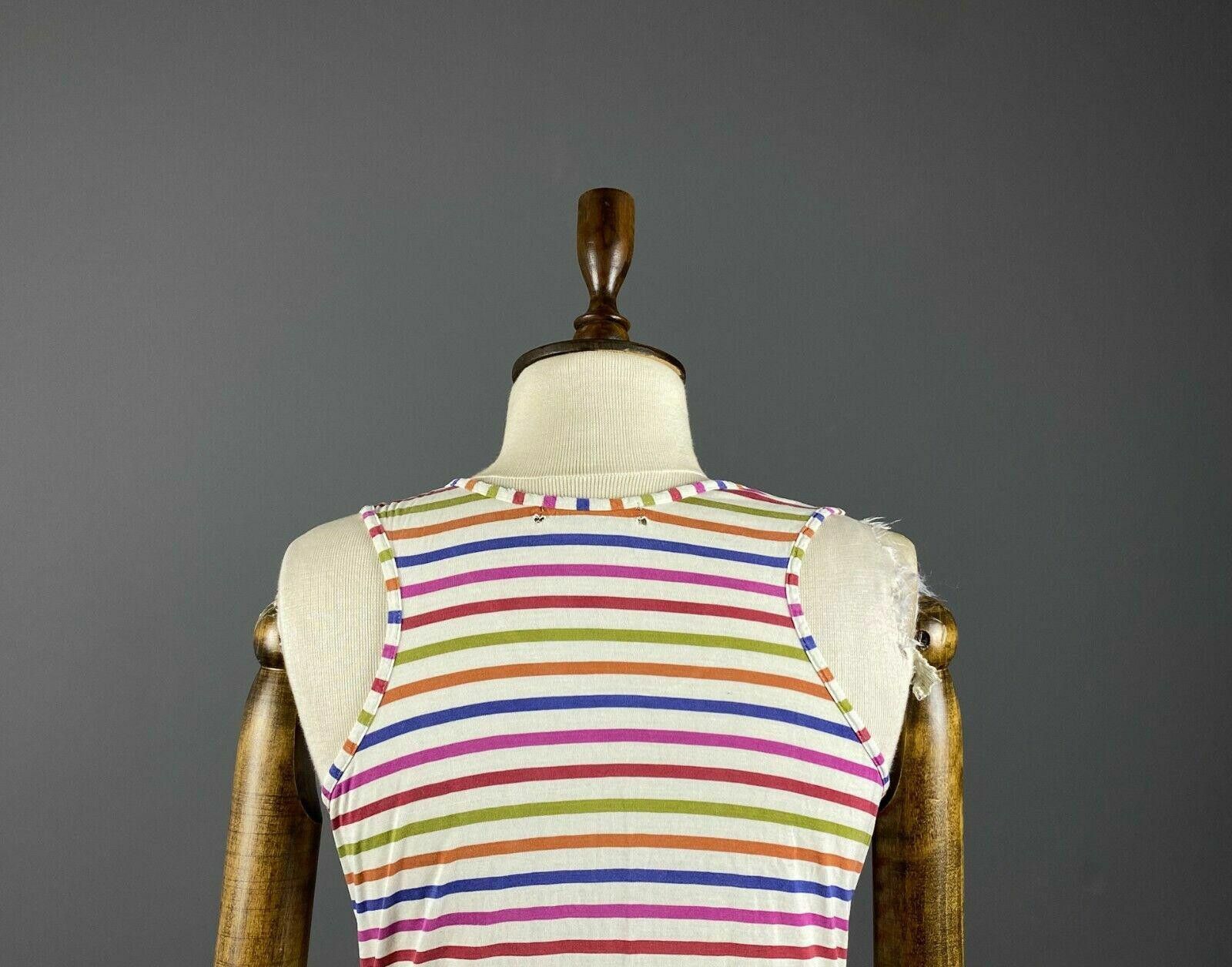 Designer Ladies Gudrun Sjoden Multicolour Stripe Silk Dress Size S Size S / US 4 / IT 40 - 6 Thumbnail