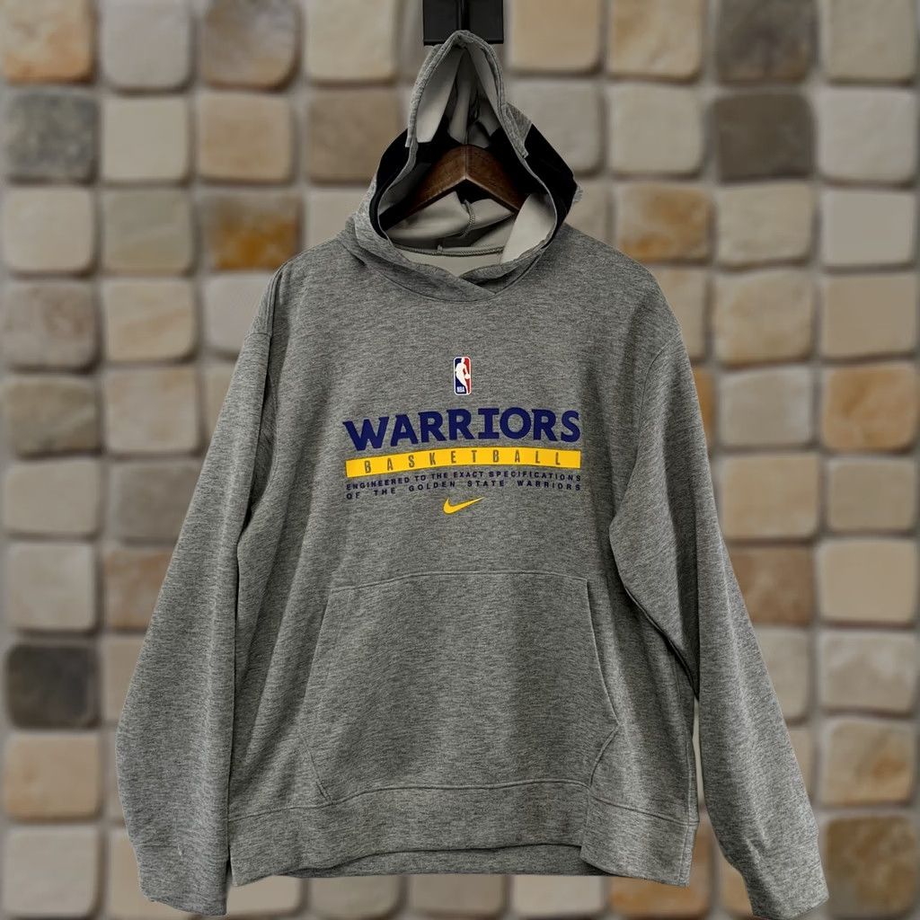 Nike Nike Golden State Warriors Hoodie Mens Large Gray Dri-FIT NBA Size US L / EU 52-54 / 3 - 1 Thumbnail